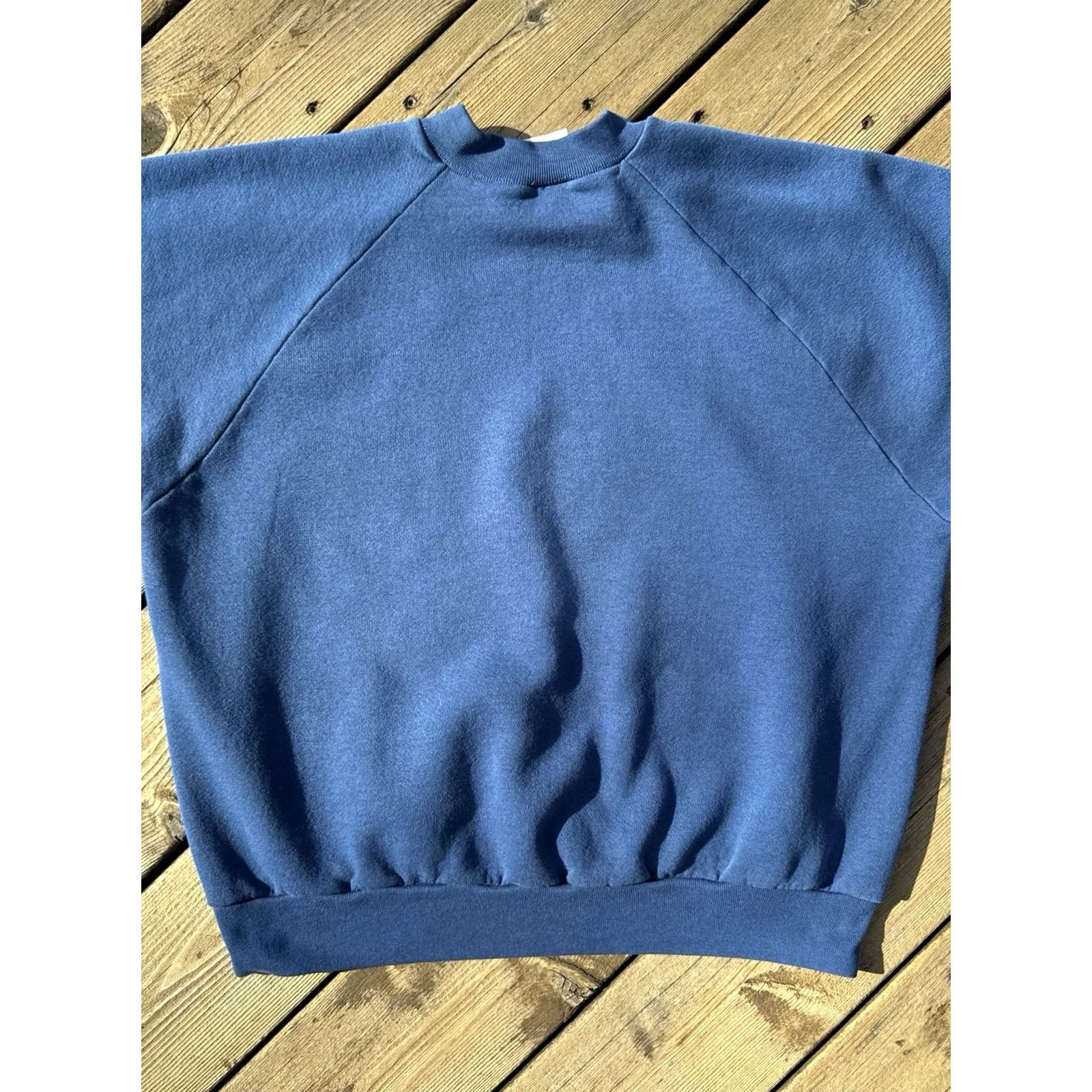 Fruit Of The Loom VINTAGE Fruit of the Loom Sweatshirt Crewneck Blue XL 90s Pullover Men Size US XL / EU 56 / 4 - 7 Thumbnail