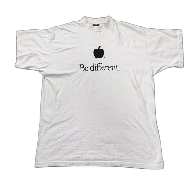 Balenciaga Balenciaga Apple Be Different Embroidered T-Shirt Size US S / EU 44-46 / 1 - 1 Thumbnail