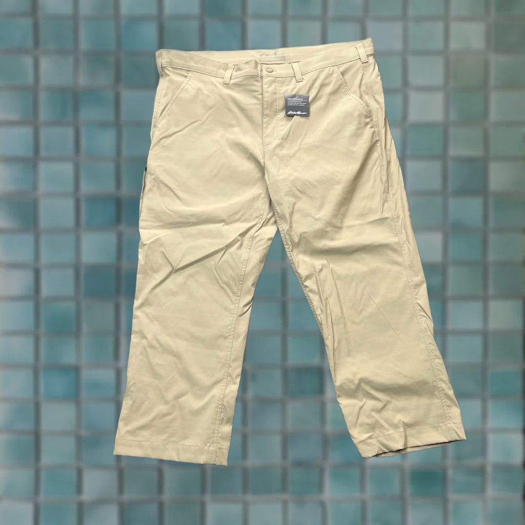 Eddie Bauer Eddie Bauer Pants Mens 42x34 Beige Horizon Guide Chino Straight Leg Stretch Casual Workwear Slim? No. Size US 42 / EU 58 - 1 Thumbnail