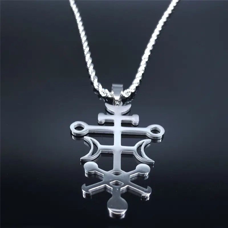 Jewelry × Vintage Sceal Sigil of Lilith Stainless Steel Satan Necklace Size ONE SIZE - 4 Thumbnail