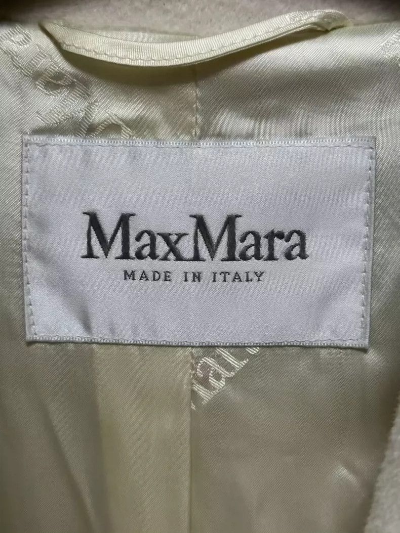 Max Mara Max Mara Off-white alpaca coat with buckles Size XL / US 12-14 / IT 48-50 - 4 Thumbnail