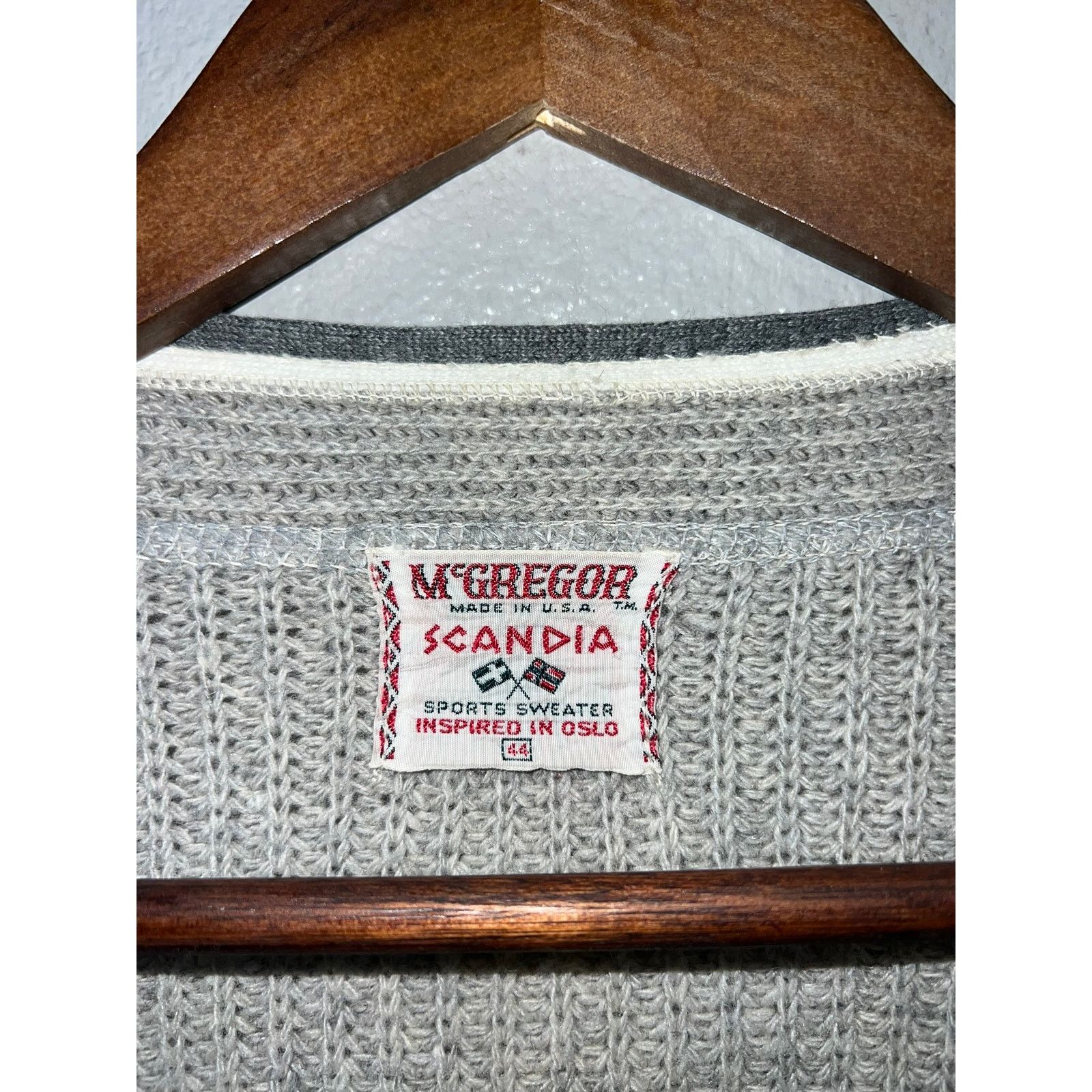 Vintage Vintage Mcgregor Cardigan Sweater Scandia Sports Oslo 80s XL Size US XL / EU 56 / 4 - 3 Thumbnail