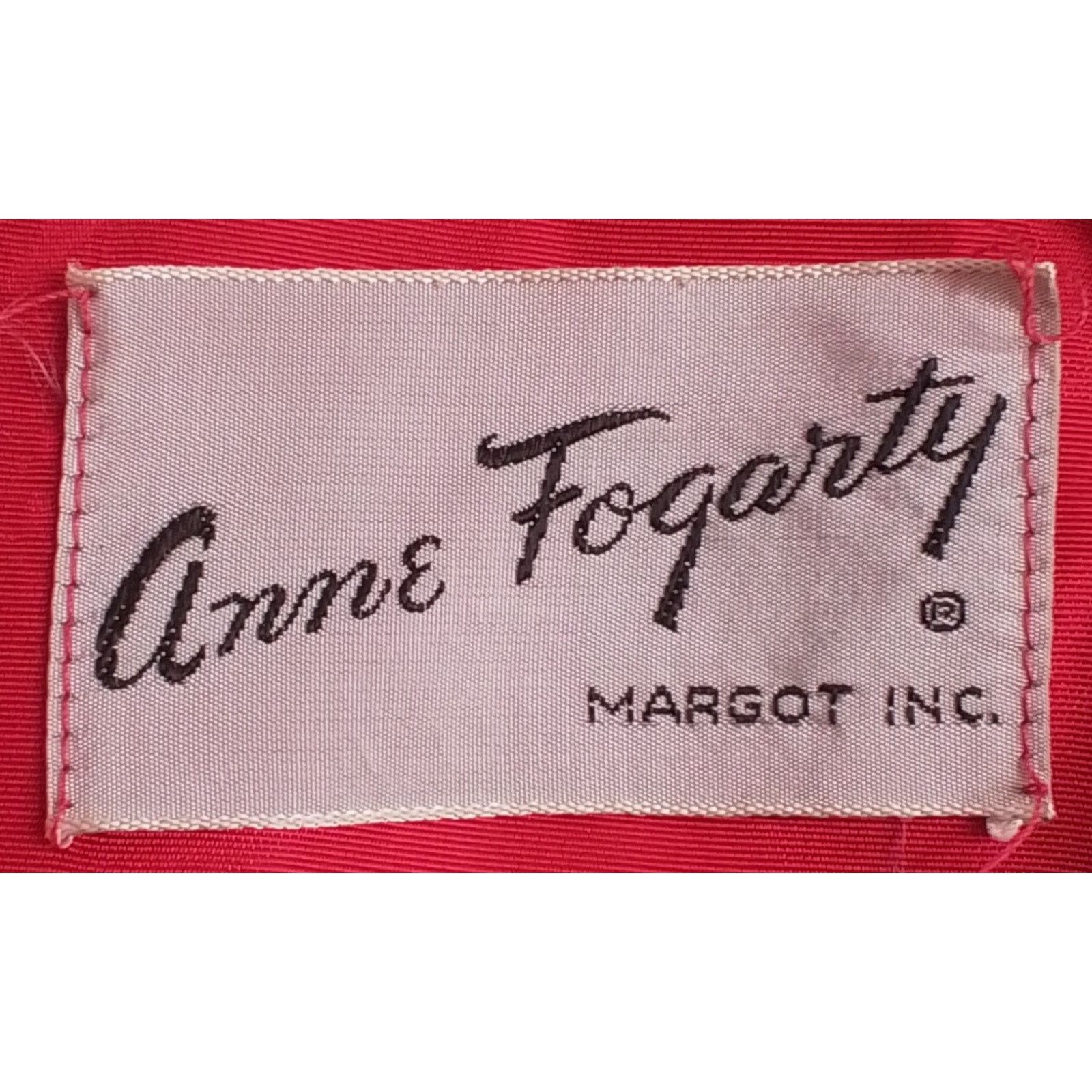 Other Anne Fogarty Vintage Dress Women's Red Velvet Size S / US 4 / IT 40 - 4 Thumbnail