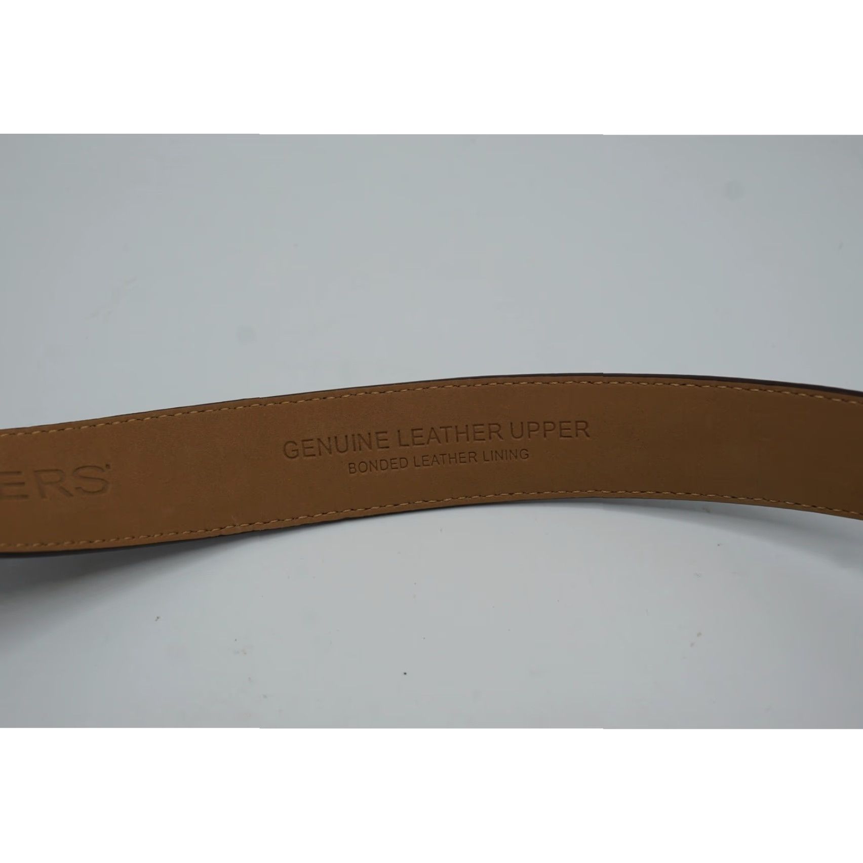 Dockers VINTAGE Dockers Belt Main Selling Point OR Brand Dockers Leather Cowhide Brown Belt 38 Mens Brown 1-1/8" Wide 46" Overall Silver Buckle Vintage Men Size ONE SIZE - 3 Thumbnail