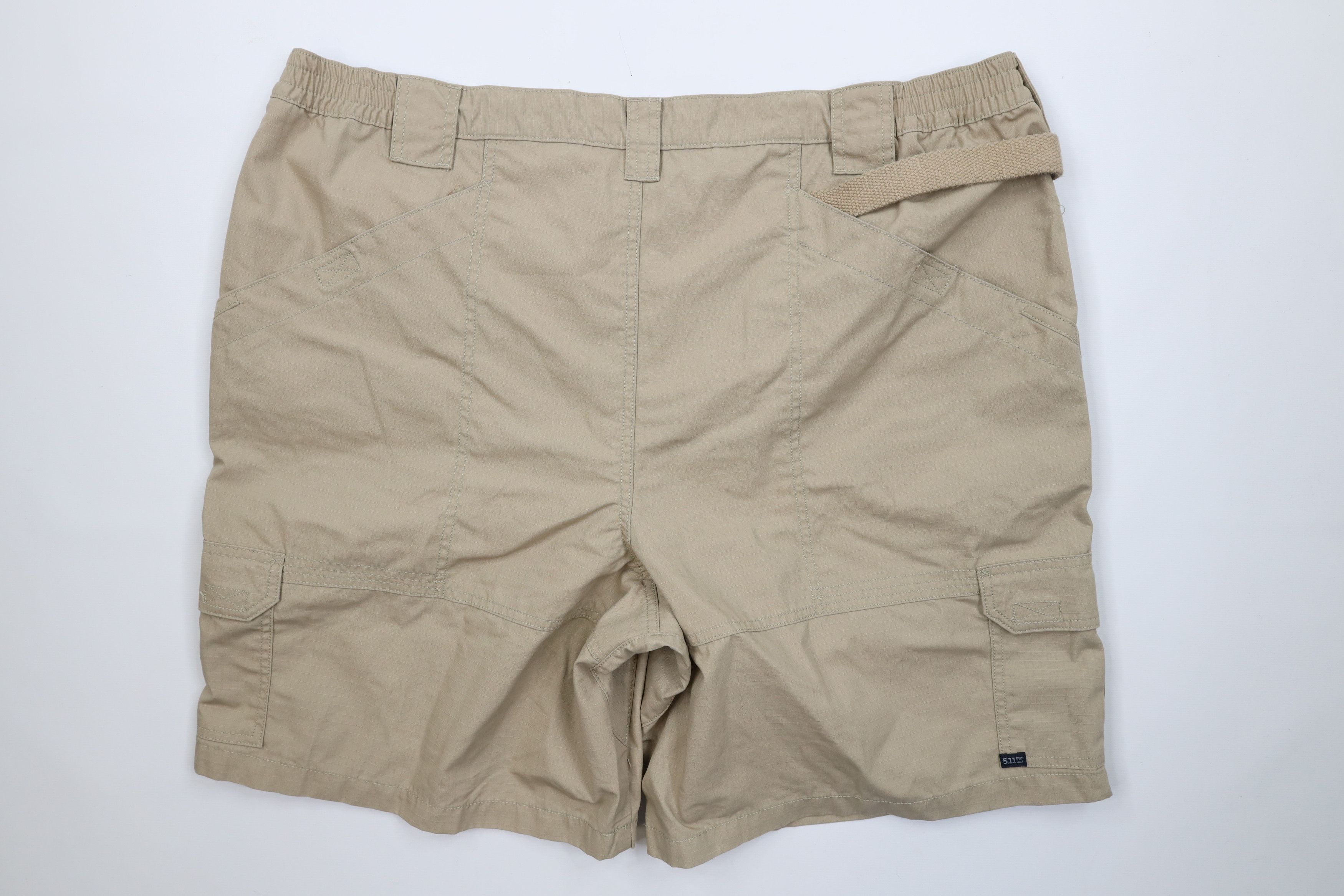 Vintage 5.11 Tactical Series Ripstop Uniform Cargo Shorts Beige Size US 44 / EU 60 - 7 Thumbnail