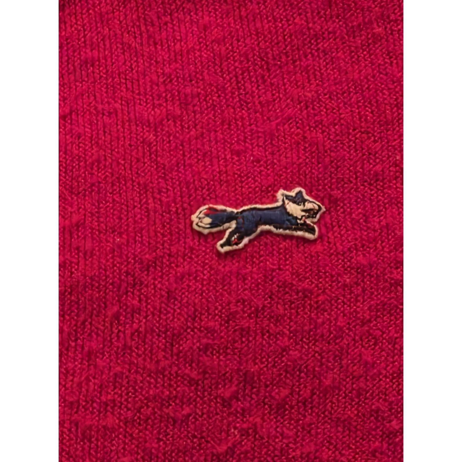 JCPenney VINTAGE JC Penney The Fox Sweater Cardigan Red Men's L V-Neck Long Sleeve Tight-Knit Button Logo Solid 70s USA Dad Size US L / EU 52-54 / 3 - 4 Thumbnail