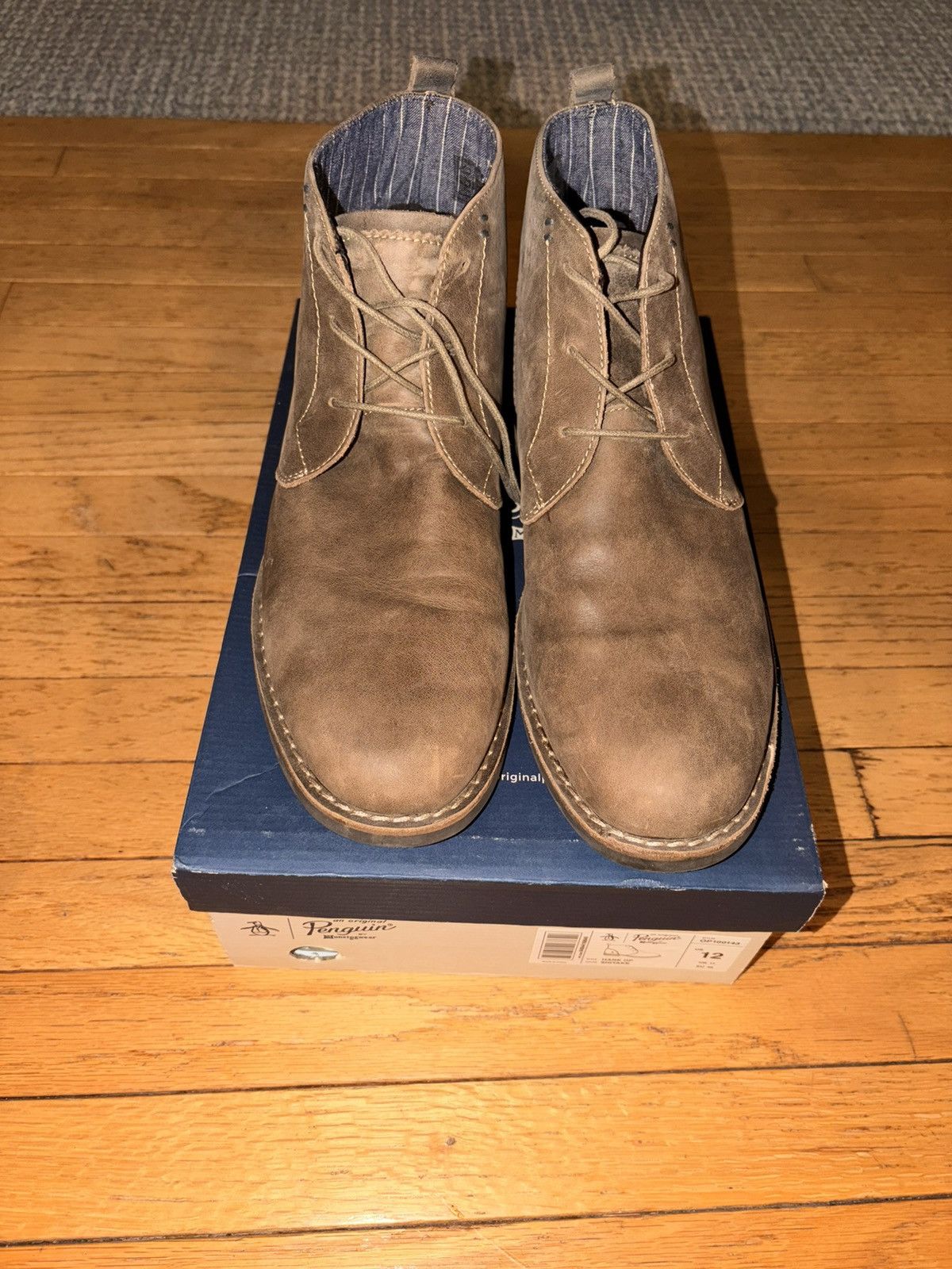 Original Penguin Penguin Brown Leather Casual Boots Size US 12 / EU 45 - 2 Thumbnail