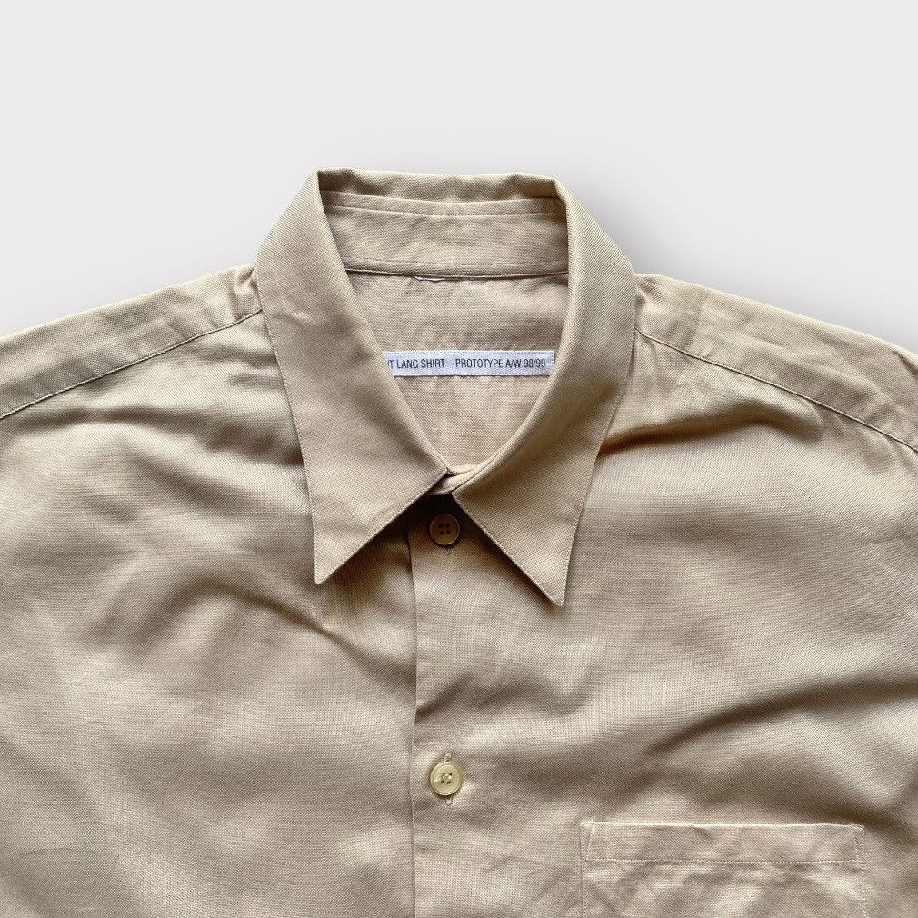 image of Helmut Lang Prototype Aw98/99 Shirt in Beige, Men's (Size Small)