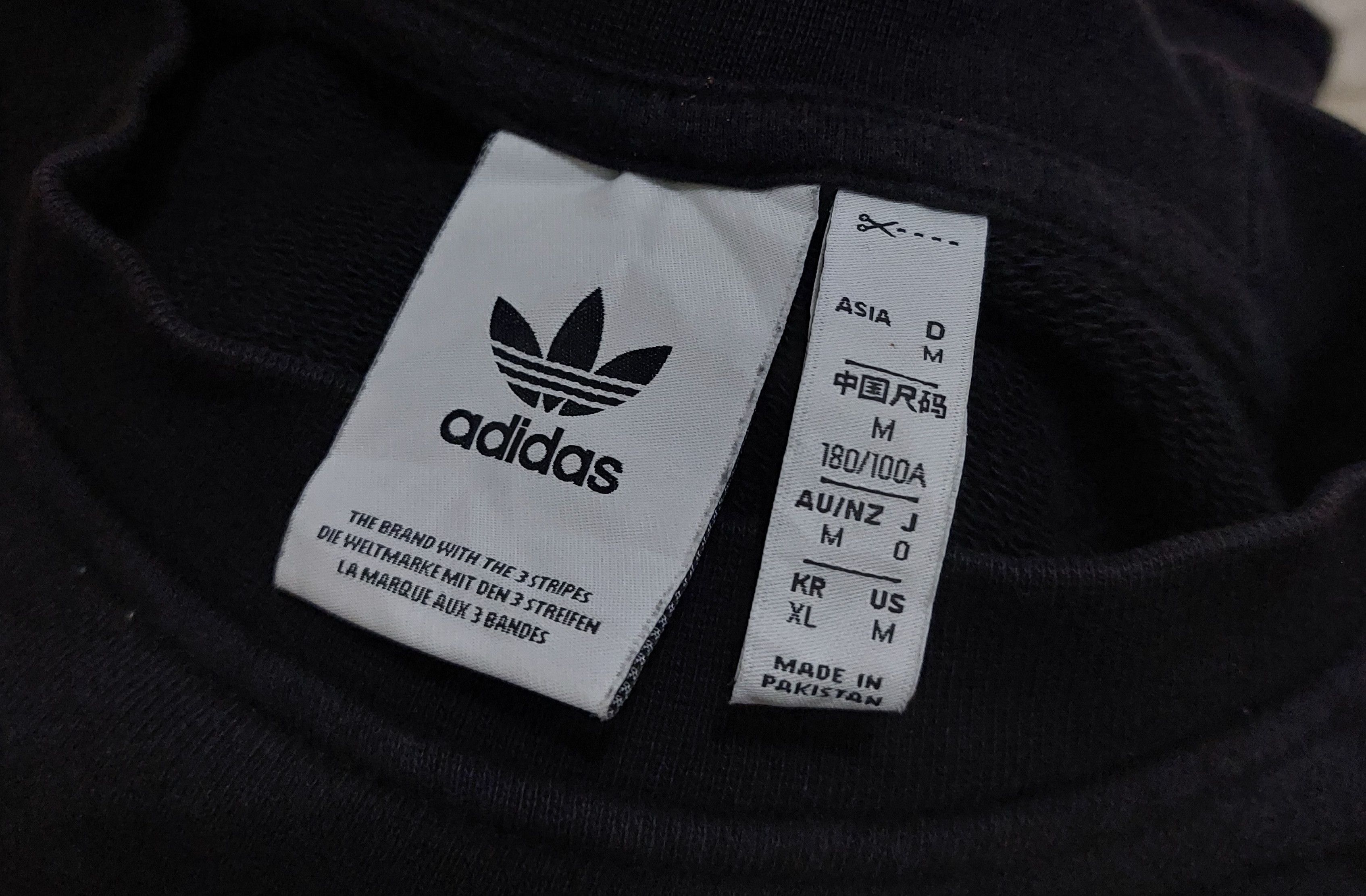 Adidas Crewneck Adidas Black Ringer 3 Stripes Size US XL / EU 56 / 4 - 4 Thumbnail