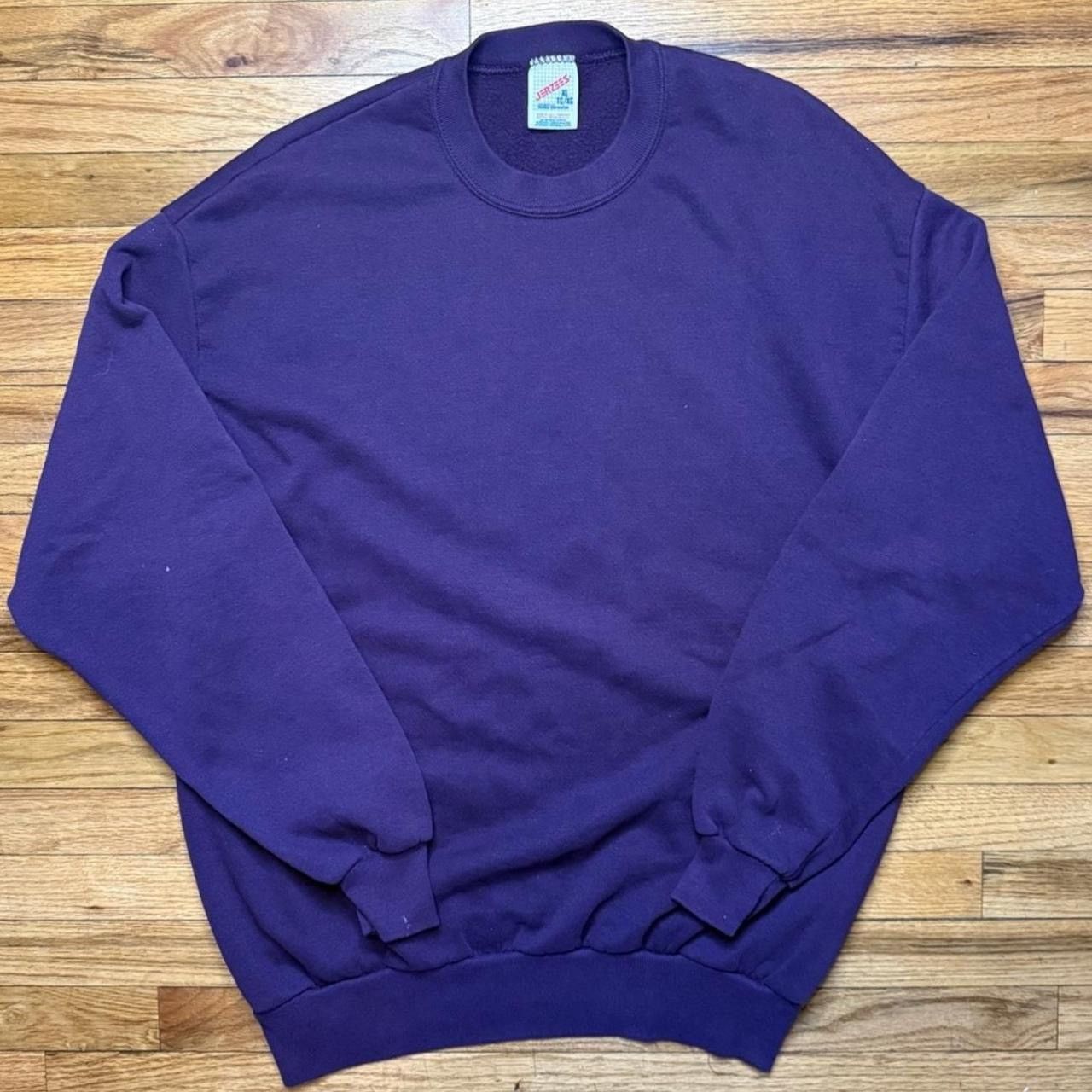 Other Vintage 90s Jerzees Blank Crewneck Sweatshirt Size US XL / EU 56 / 4 - 1 Thumbnail
