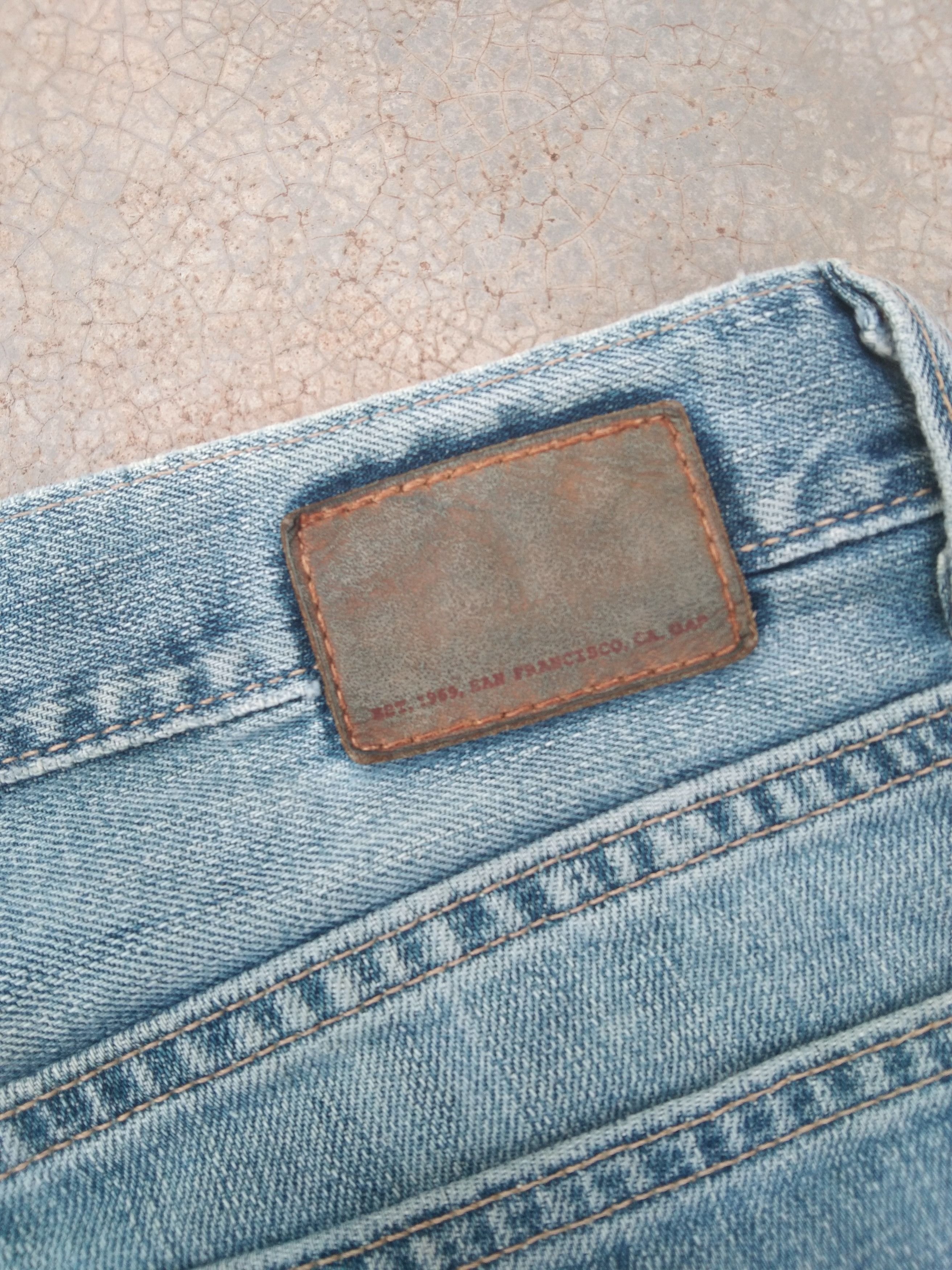 Japanese Brand Vintage Gap Boot Cut Faded Blue Flared Jeans 32x30 Size US 32 / EU 48 - 4 Thumbnail