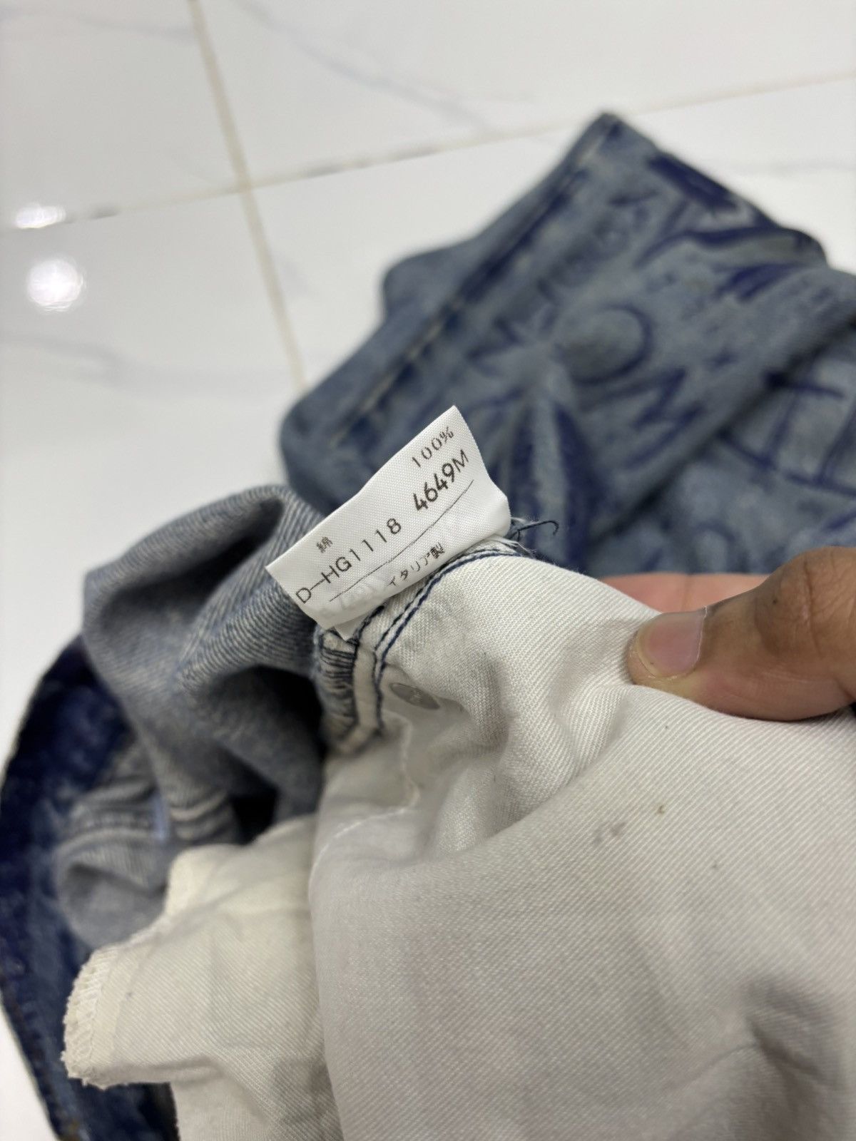Walter Van Beirendonck W&LT⚡️Pen Graffiti Archive Flared Jeans Distressed Denim Size US 30 / EU 46 - 13 Thumbnail