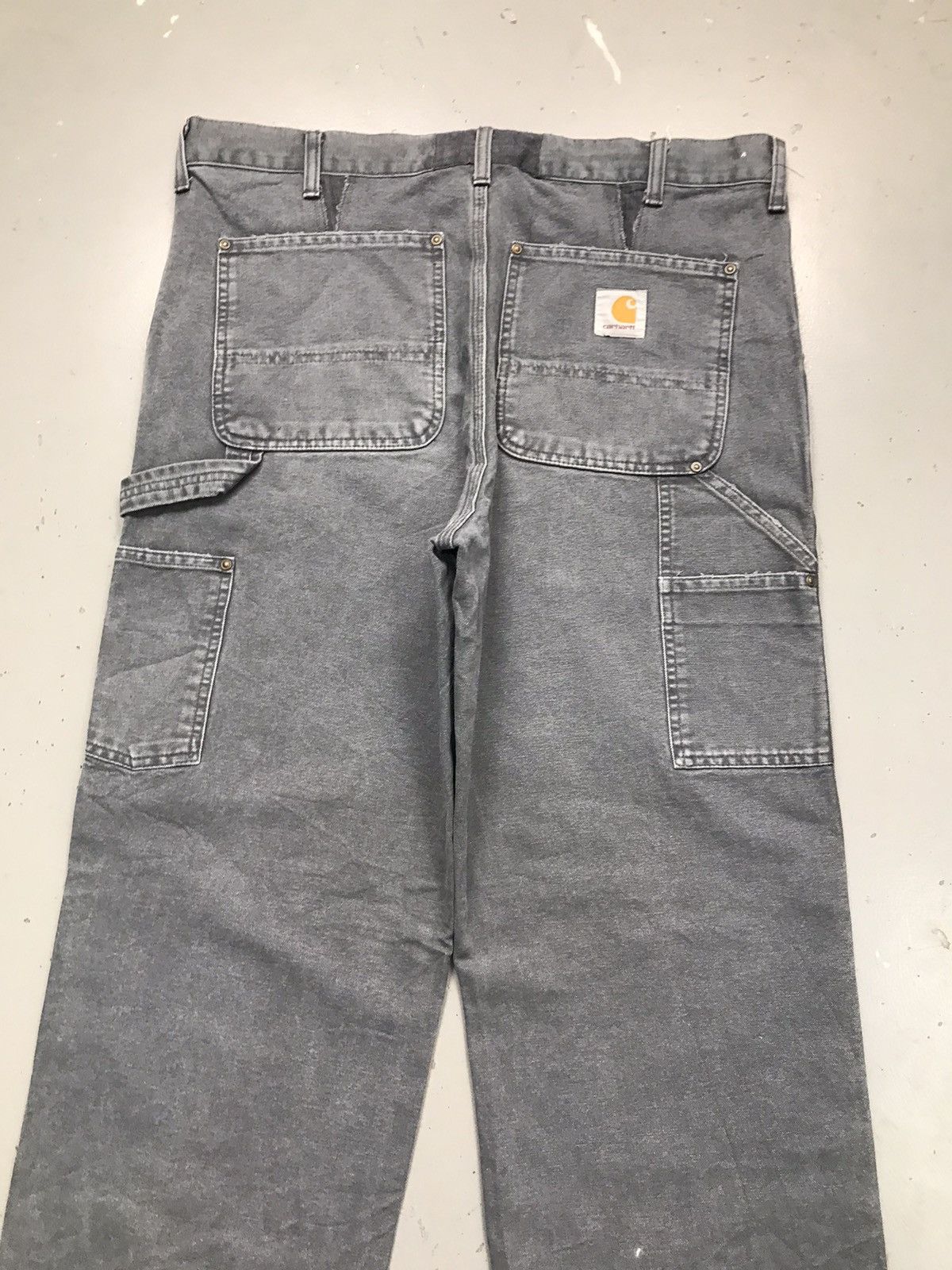 Carhartt Vintage Carhartt repaired carpenter workwear denim Size US 39 - 13 Thumbnail