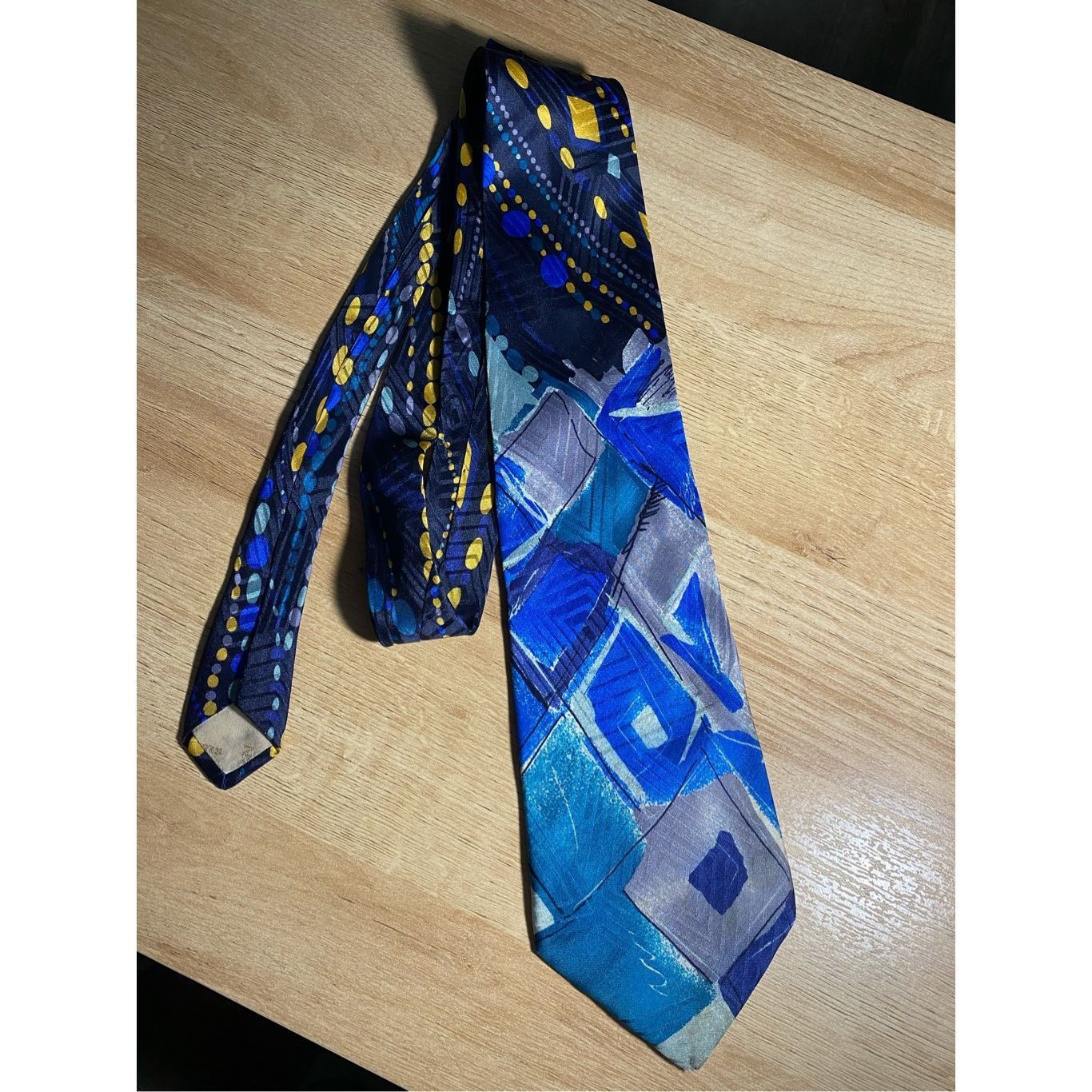 Lanvin Lanvin Blue Abstract 100% Silk Tie, MSRP $196 Size ONE SIZE - 1 Thumbnail