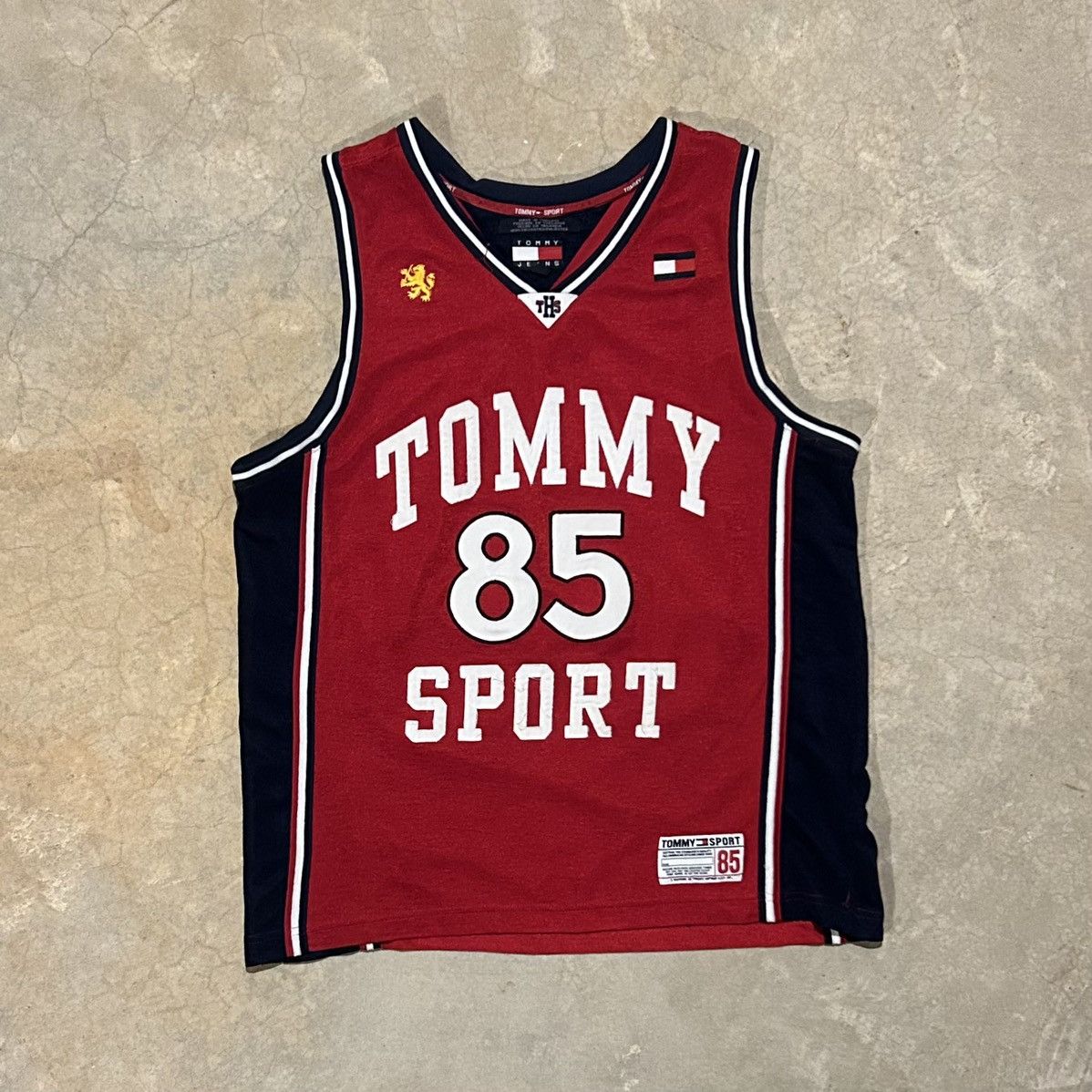 Tommy Hilfiger × Vintage Crazy Vintage 90s Tommy Jeans Sport Basketball Jersey Rare Size US M / EU 48-50 / 2 - 1 Thumbnail