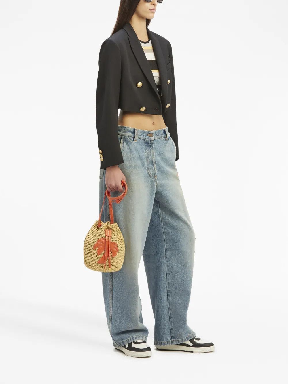 Palm Angels o1y1125 Denim Pant in Blue Size 27" / US 4 / IT 40 - 5 Thumbnail