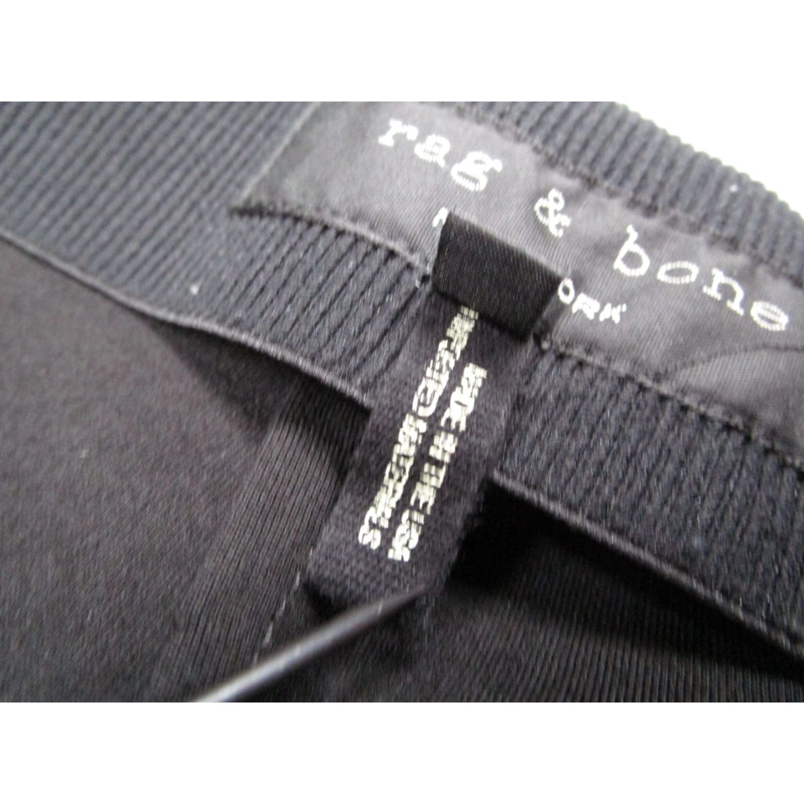 Rag & Bone Rag & Bone Pants Women 4 Black Mid Rise Skinny Tapered Zip Pockets 26x26 Size 27" / US 4 / IT 40 - 4 Thumbnail