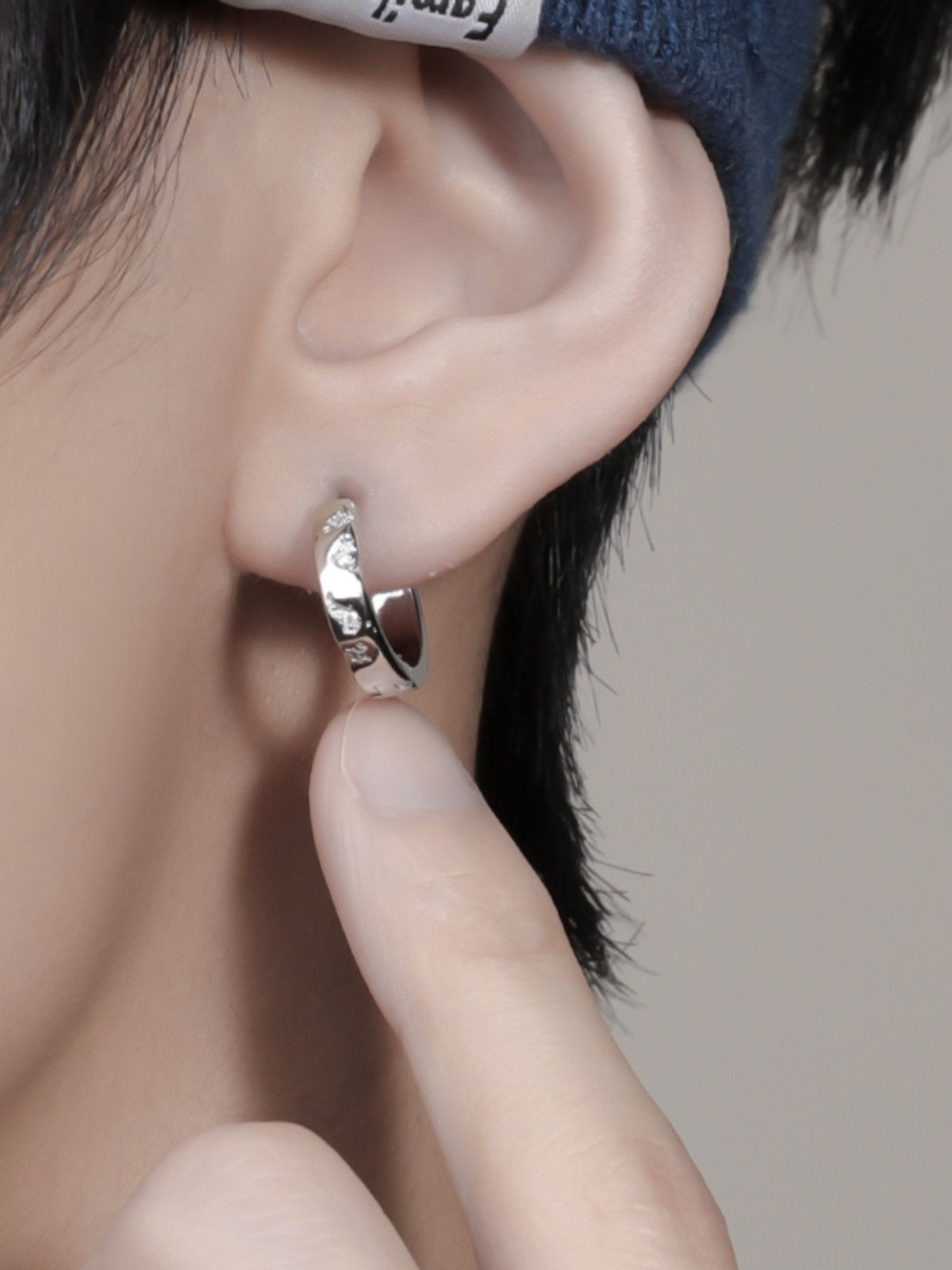 Jewelry × Sterling Silver One pairs Vintage Earrings Gothic Punk Chrome Jewelry Spike Size ONE SIZE - 1 Thumbnail