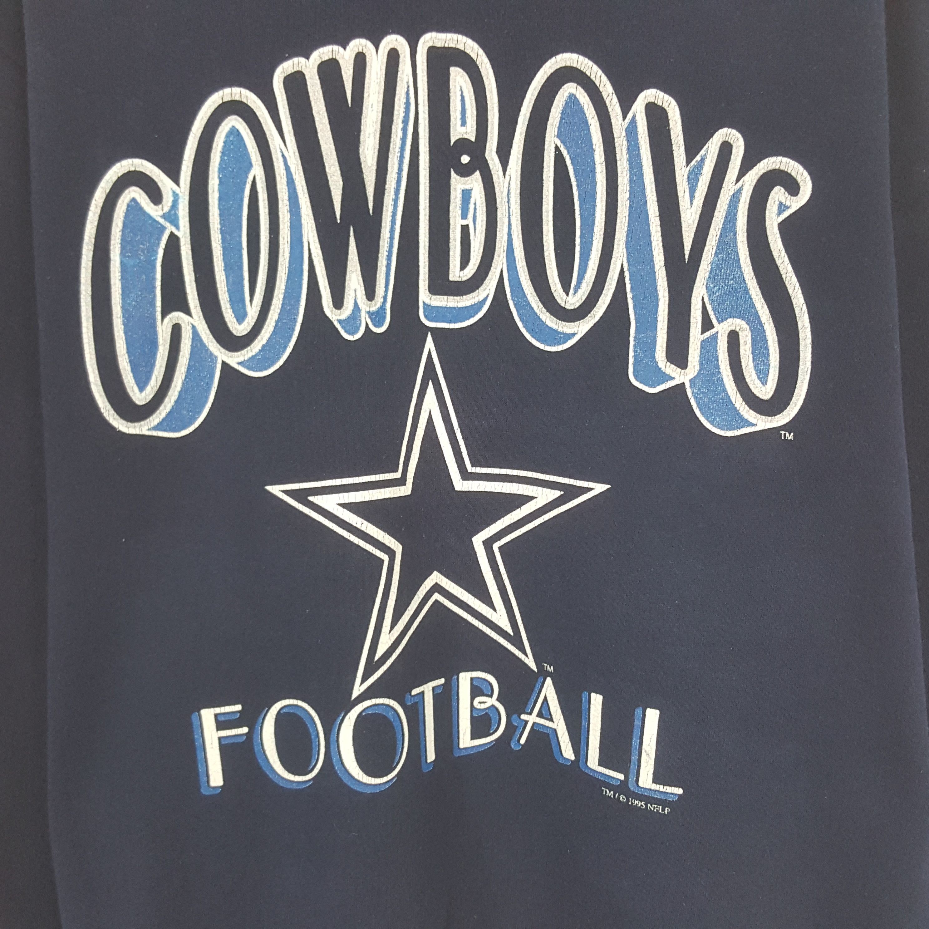NFL × Vintage Vintage NFL 1995 Cowboy Football Sweatshirt Size US M / EU 48-50 / 2 - 2 Thumbnail