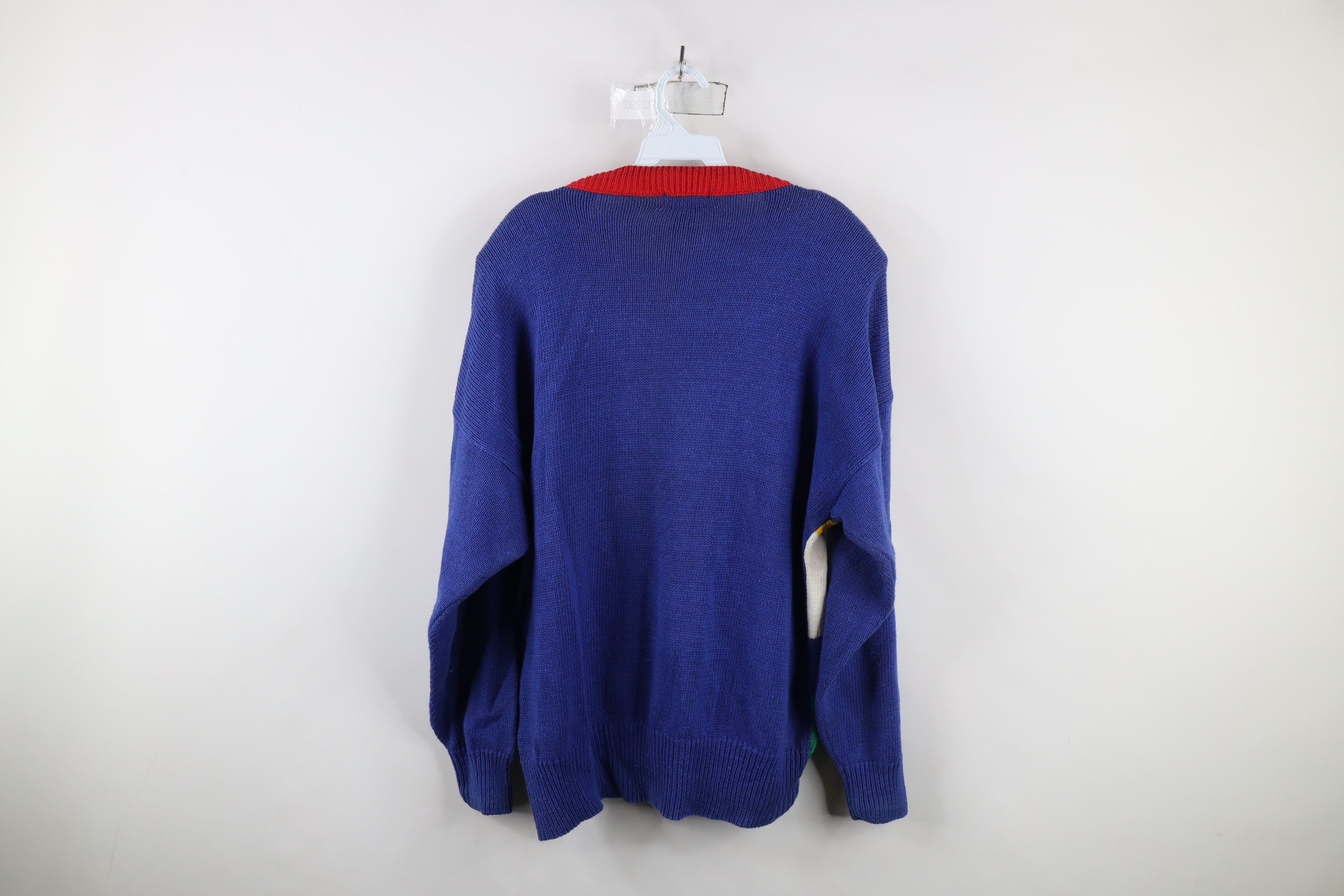Vintage Vintage 90s Streetwear Golf All Over Print Cardigan Sweater Size L / US 10 / IT 46 - 12 Thumbnail