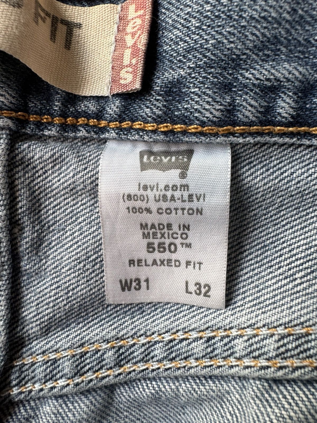 Levi's Levi 550 Relaxed fit blue jeans Size US 31 - 2 Thumbnail