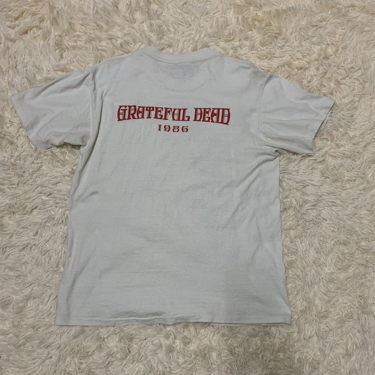 Vintage 80s Grateful Dead Uncle Sam Concert Tour 86 T Shirt