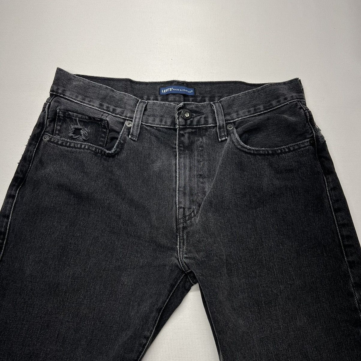 Levi's Levis Jeans Black Made & Crafted 502 Regular Taper Faded Size US 30 / EU 46 - 6 Thumbnail