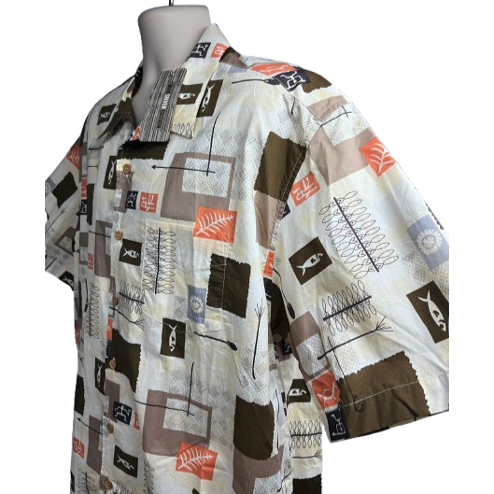 Quiksilver QuickSilver Hawaiian Button Up Shirt Mens XL Pocket New Size US XL / EU 56 / 4 - 5 Thumbnail