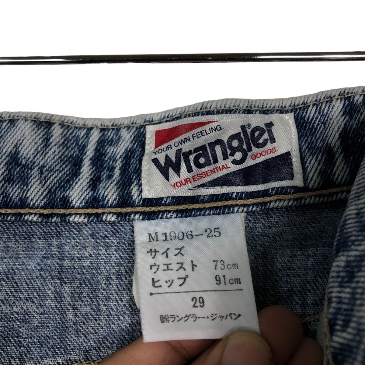 Japanese Brand 🔥VINTAGE FLARE ACID WASH DESIGN WRANGLER USA Size US 28 / EU 44 - 20 Thumbnail