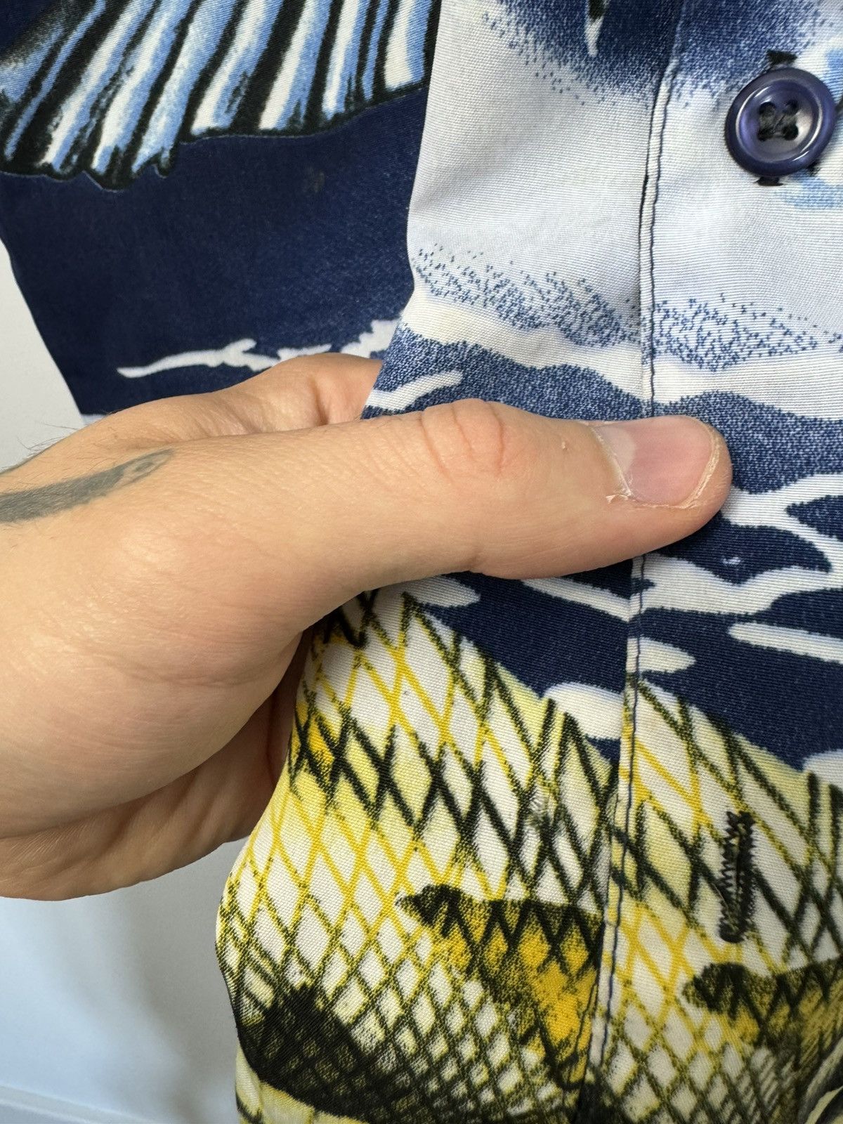 Vintage Vintage m Japanesse Dragon Eagle Alternative Button Up Shirt Size US L / EU 52-54 / 3 - 4 Thumbnail