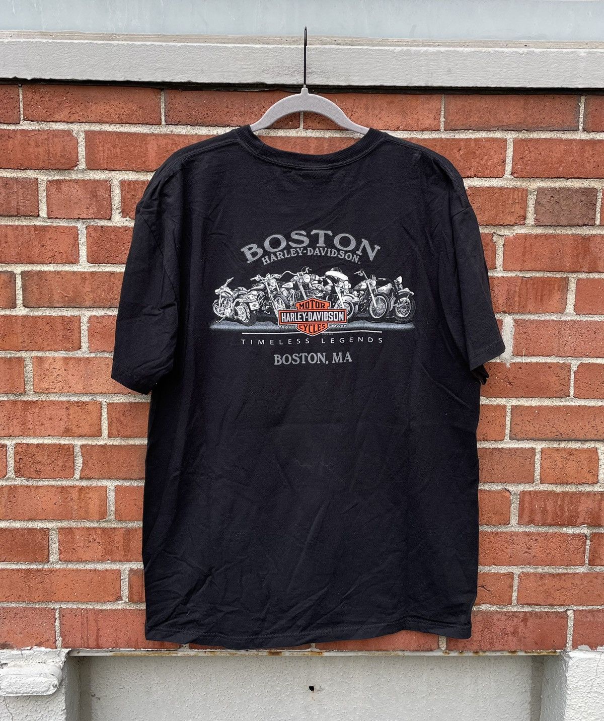 Harley Davidson 2013 Harley Davidson Boston Panhead Pinup Chick T Shirt Size US XL / EU 56 / 4 - 6 Thumbnail