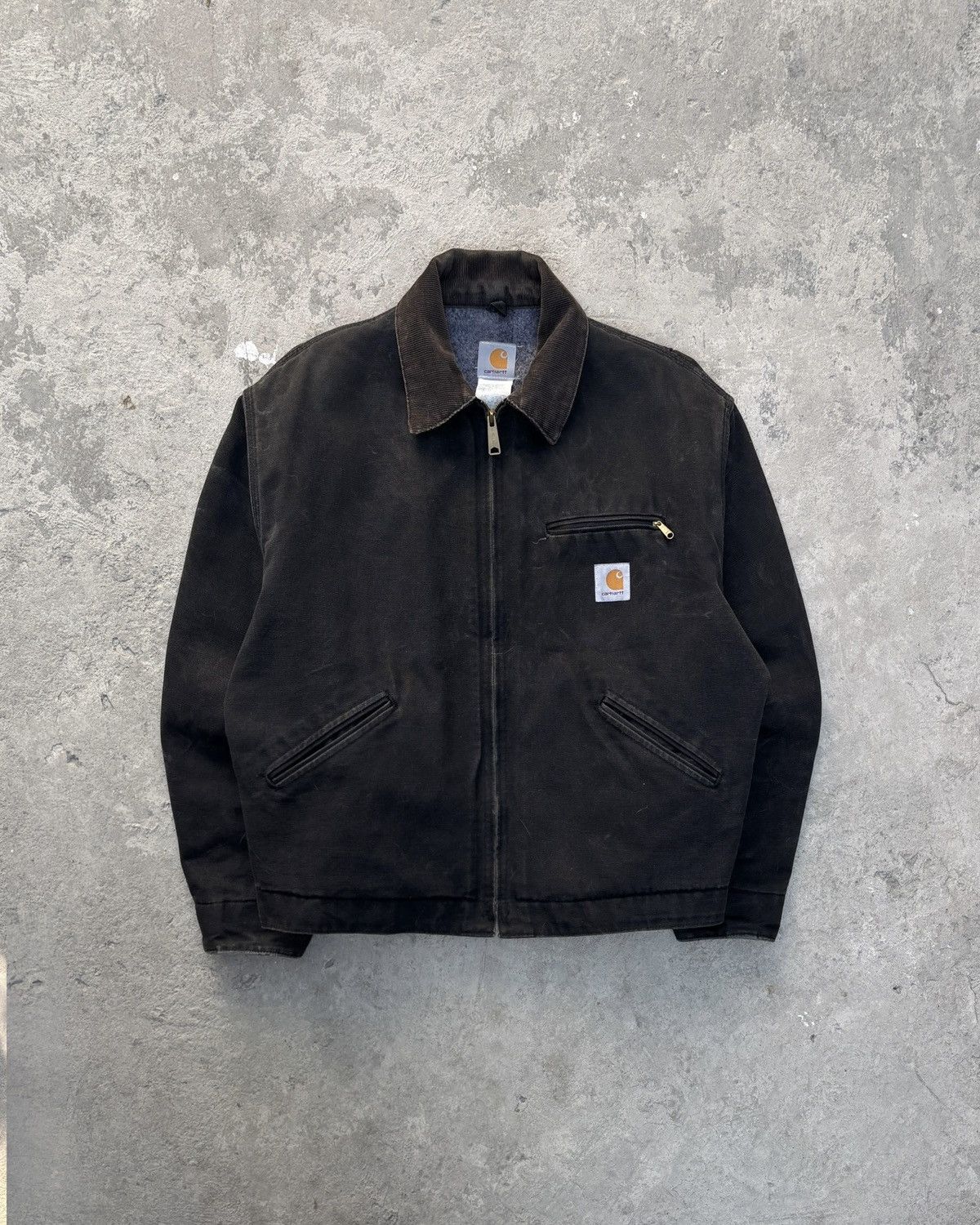 Carhartt Vintage Carhartt Detroit Jacket Faded Black Size US XL / EU 56 / 4 - 1 Thumbnail
