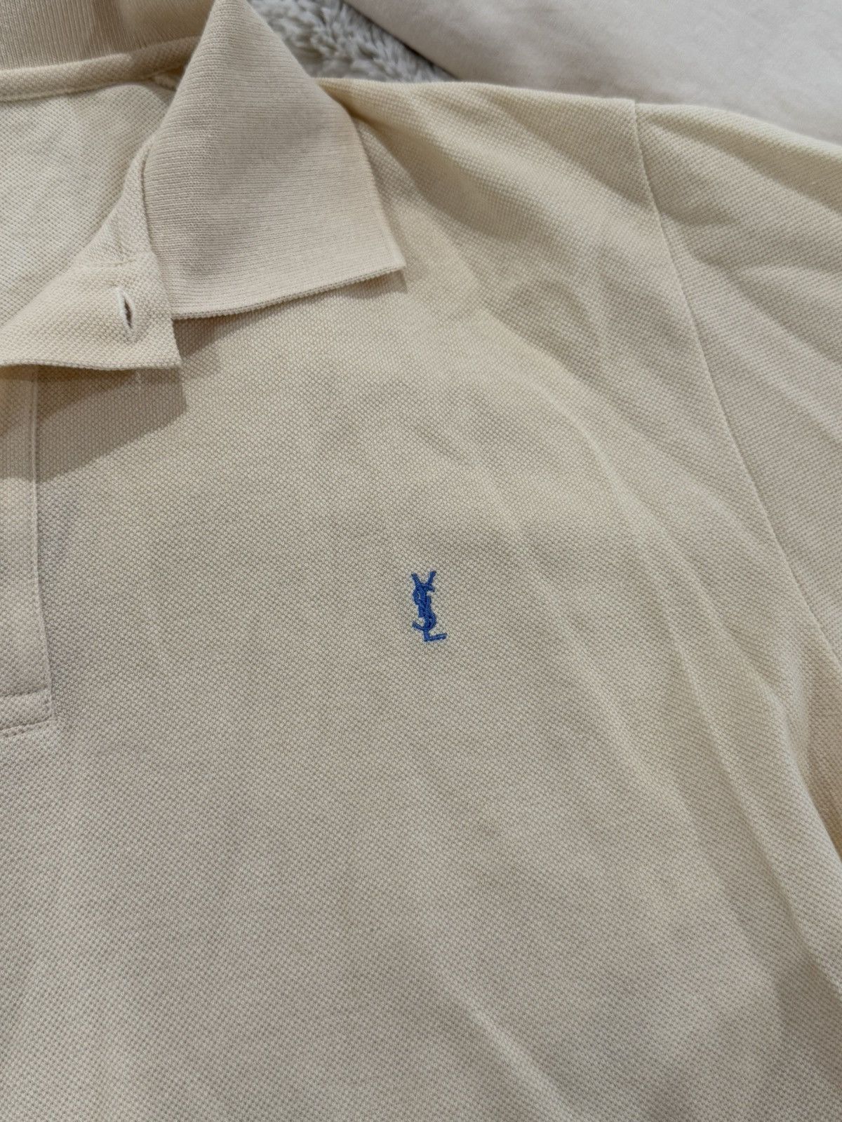 Saint Laurent Paris Saint Laurent YSL polo shirt ( yellow ) Size US L / EU 52-54 / 3 - 4 Thumbnail