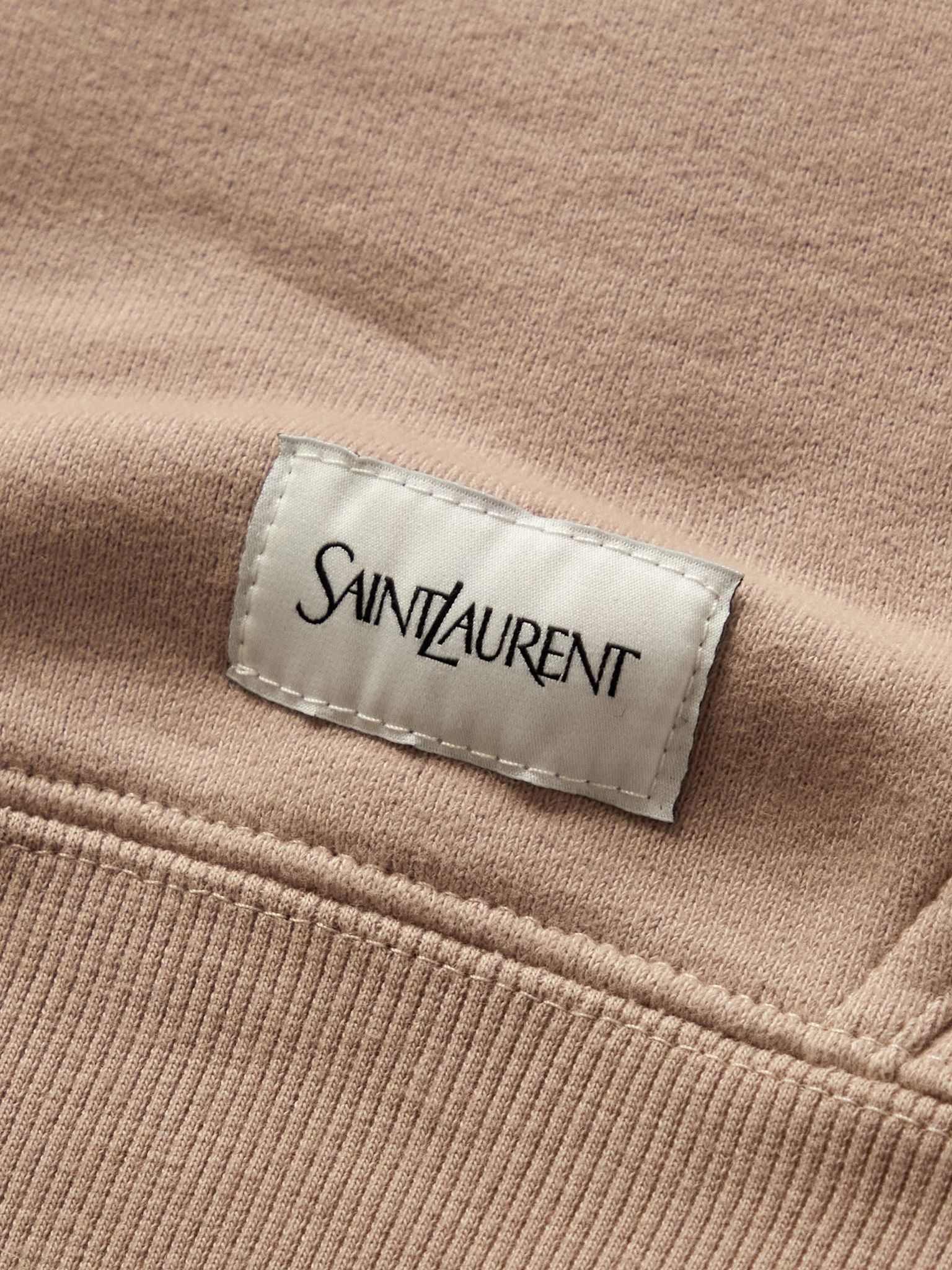 Saint Laurent Paris oc11z0126 799171 Oversized Sweatshirt & Hoodie in Beige Size US XS / EU 42 / 0 - 4 Thumbnail