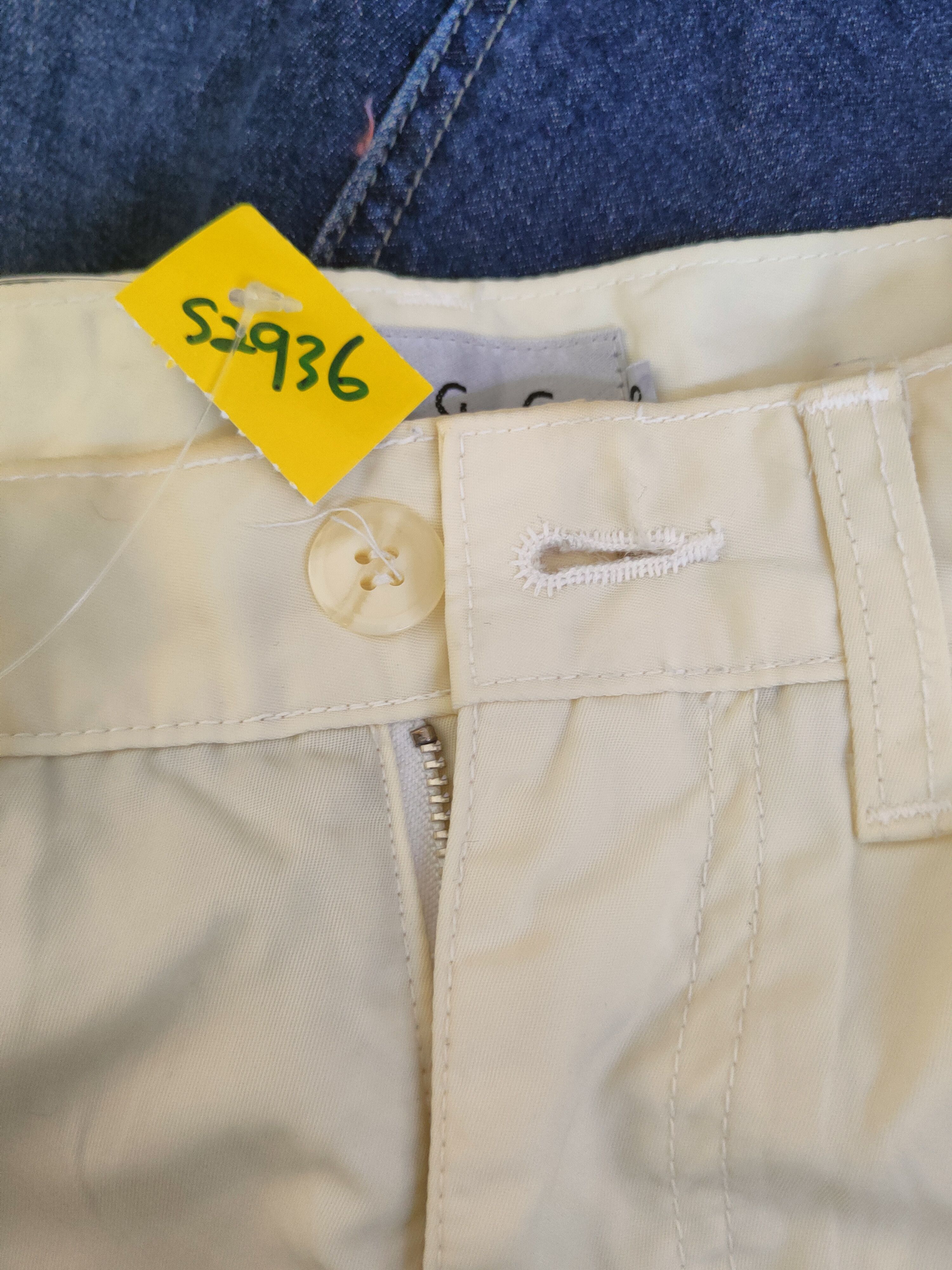 Japanese Brand D GGG Pour Homme Ivory Casual Poly Pants #S2396 Size 28" / US 6 / IT 42 - 15 Thumbnail