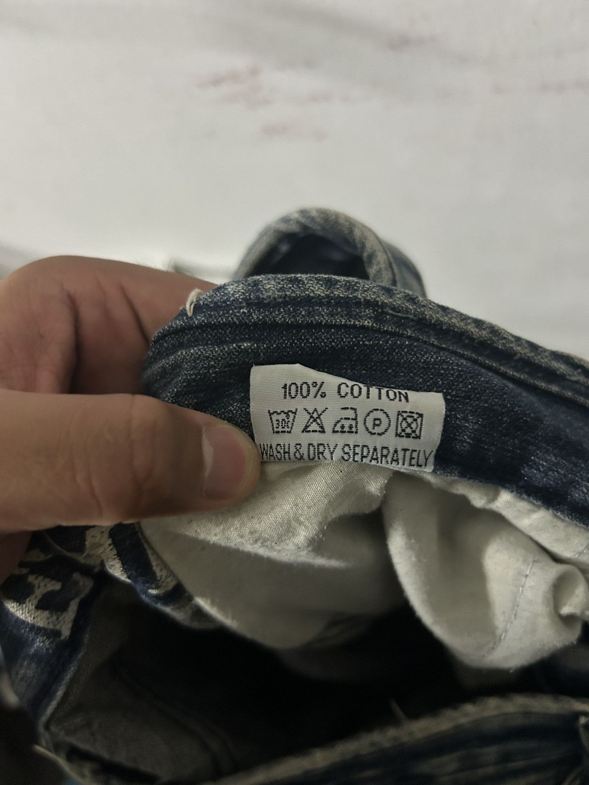 If Six Was Nine × Japanese Brand × Le Grande Bleu (L.G.B.) Emporio Cargo Multi Pocket Jeans Sick Acid Wash I6w9 Design Size US 37 - 9 Thumbnail