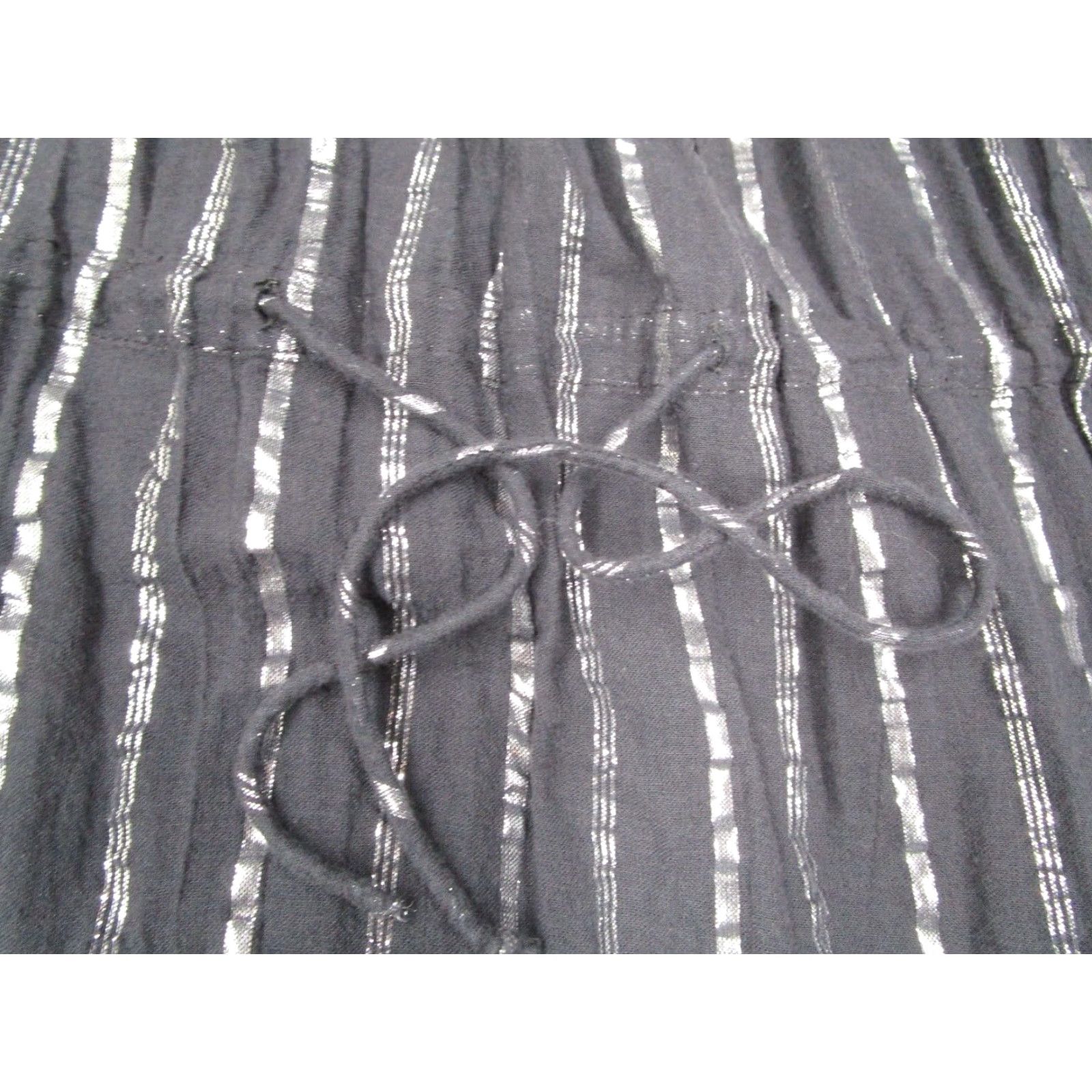 Isabel Marant Isabel Morant Etoile Dress Women 36 Black A Line 3/4 Sleeve Metallic Stripes Size XS / US 0-2 / IT 36-38 - 4 Thumbnail