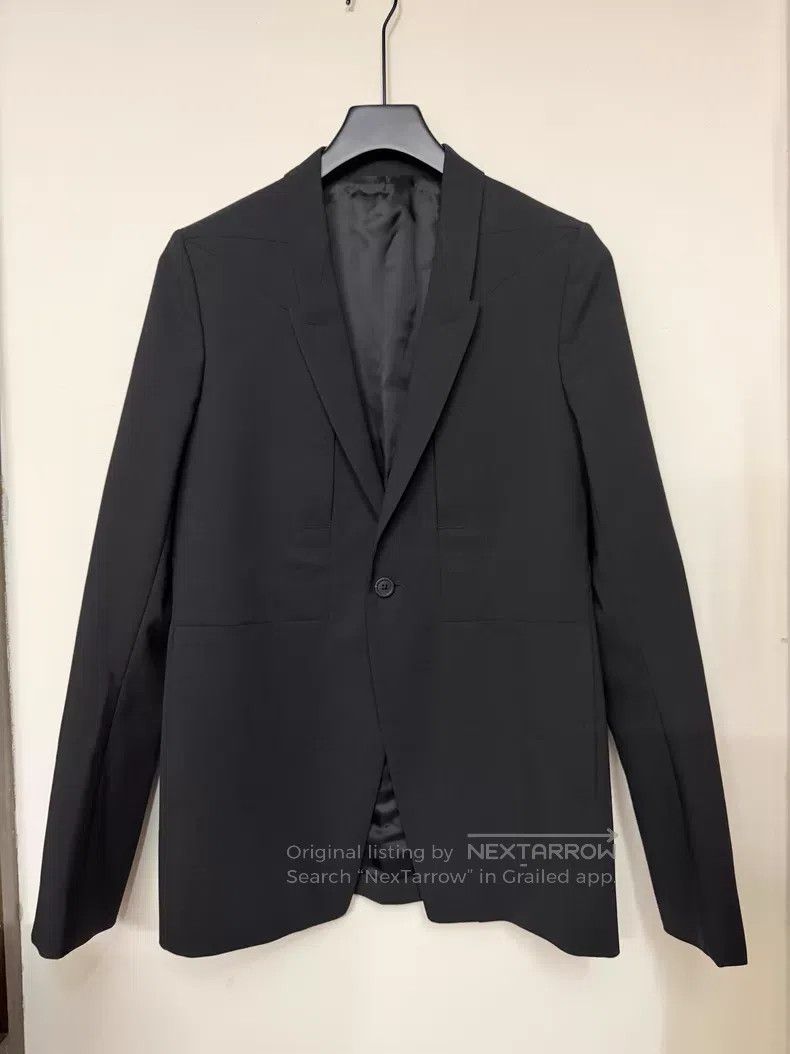 Rick Owens Rick Owens FW23 LUXOR FOGPOCKET BLAZER Size XS / US 0-2 / IT 36-38 - 1 Thumbnail