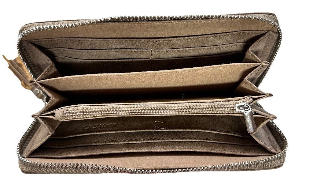 Other Roots RFID Braided Rectangular Zip Around Tassel Wallet Tan Size ONE SIZE - 7 Thumbnail