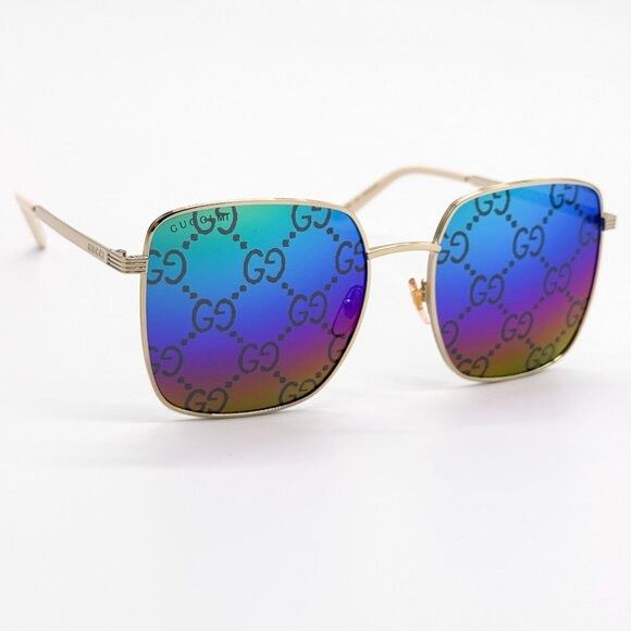 Gucci NEW GUCCI SUNGLASSES GG0802S 004 GOLD WOMEN EYEWEAR GUCCI Size ONE SIZE - 7 Thumbnail