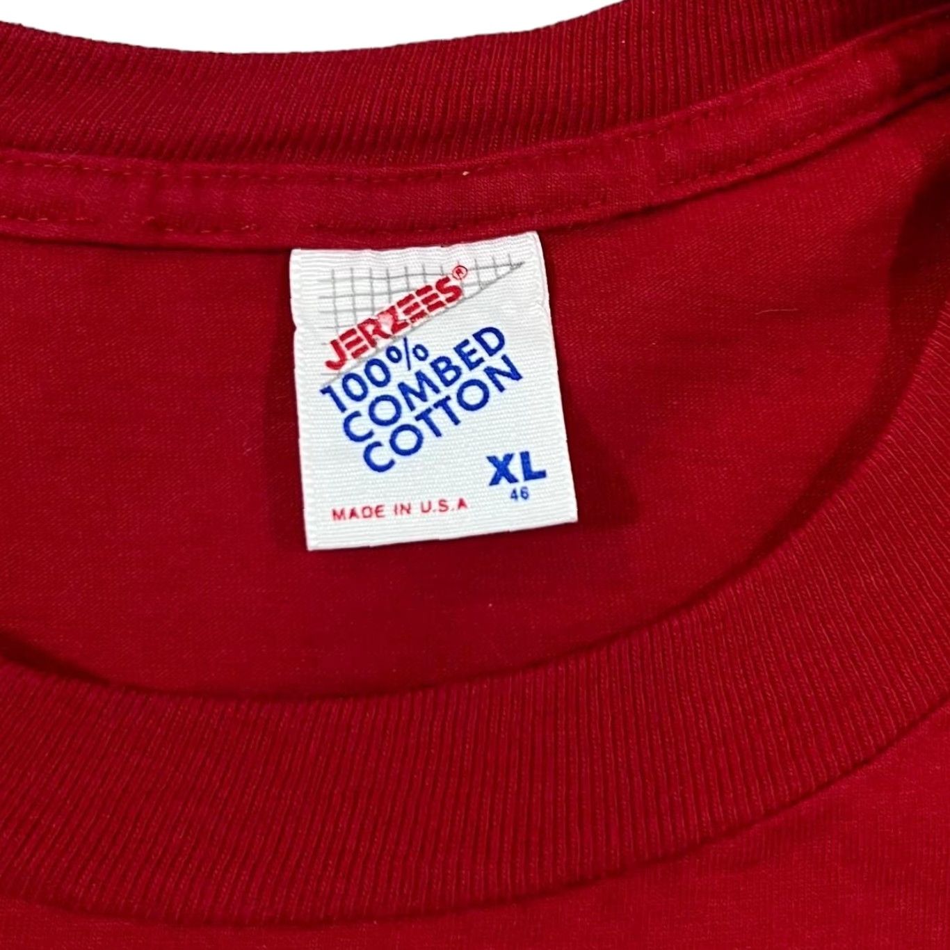 Jerzees VINTAGE Jerzees Disney Mickey Mouse Graphic Red T-Shirt XL Large Mens Shirt Short Sleeve Graphic Print 90s 80s Size US L / EU 52-54 / 3 - 4 Thumbnail