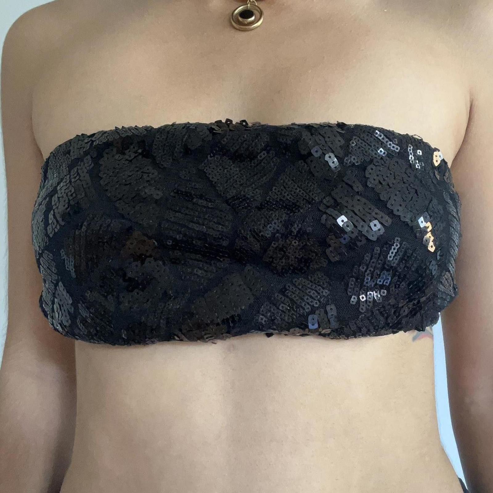 Other Black sequin bandeau top #glamour Size ONE SIZE - 2 Thumbnail