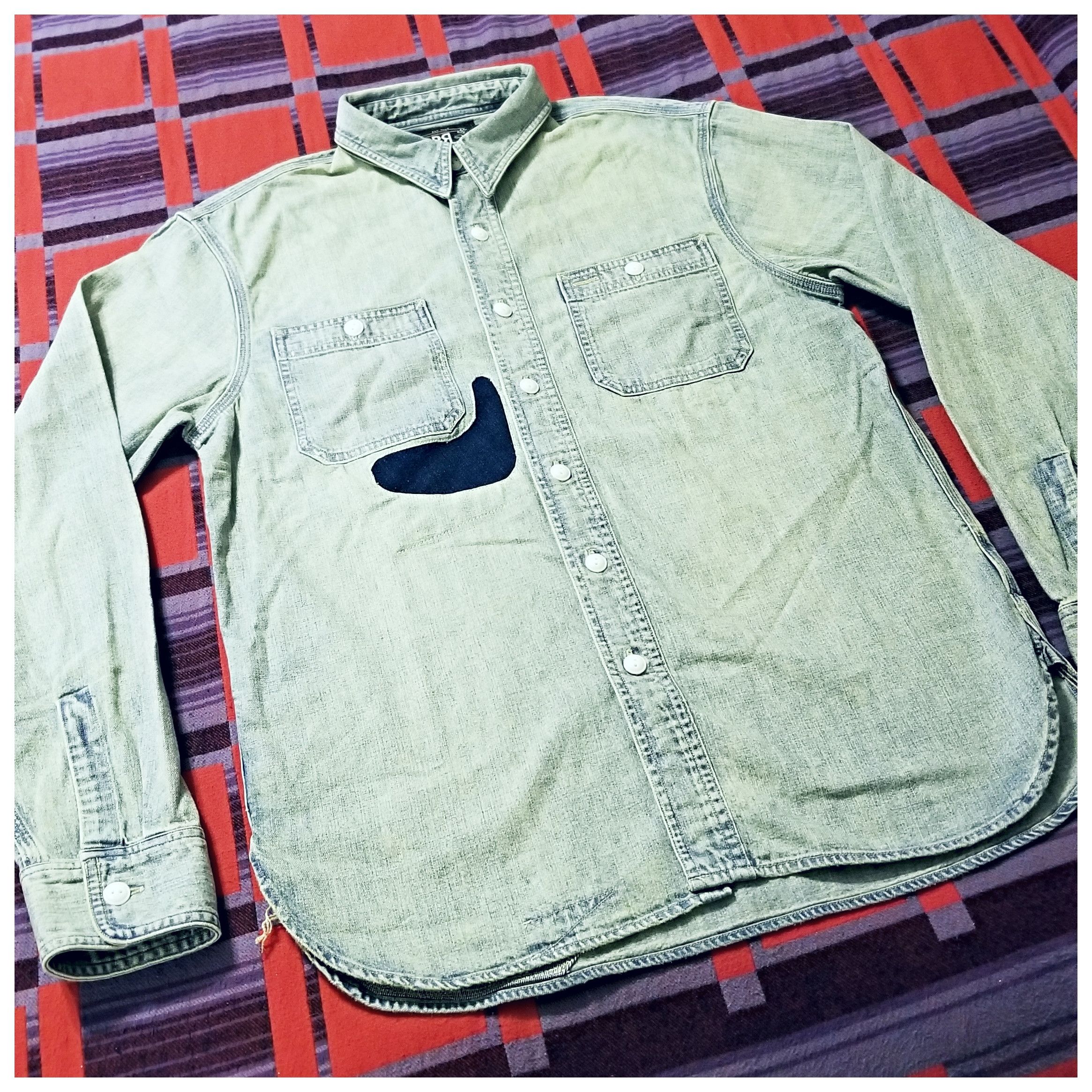RRL Ralph Lauren DOUBLE RL RALPH LAUREN RRL DENIM SHIRT- MEN'S SIZE SMALL Size US S / EU 44-46 / 1 - 5 Thumbnail