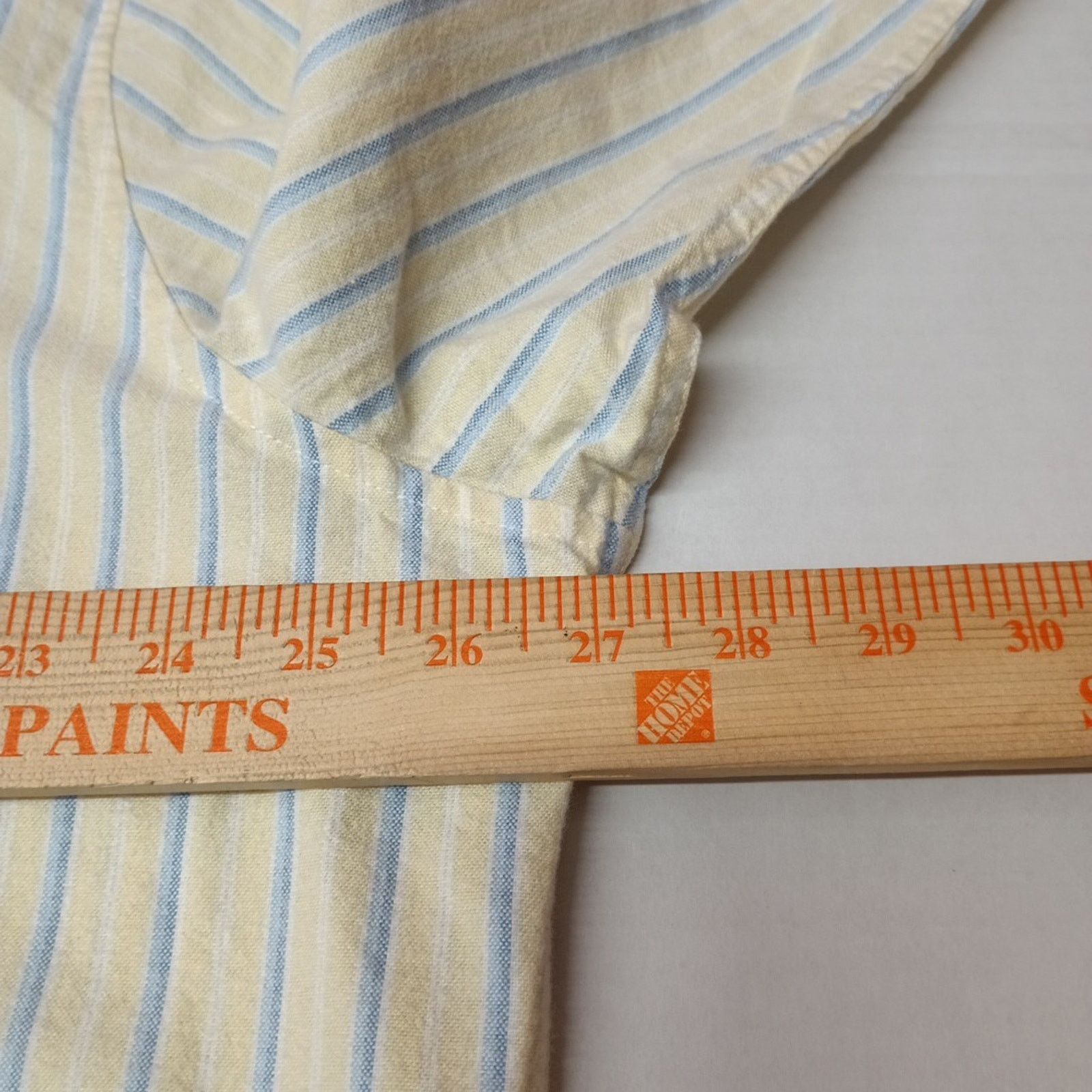Chaps Chaps Seacoast Wash Woven Shirt Men 2XL Yellow White Striped Size US XXL / EU 58 / 5 - 5 Thumbnail