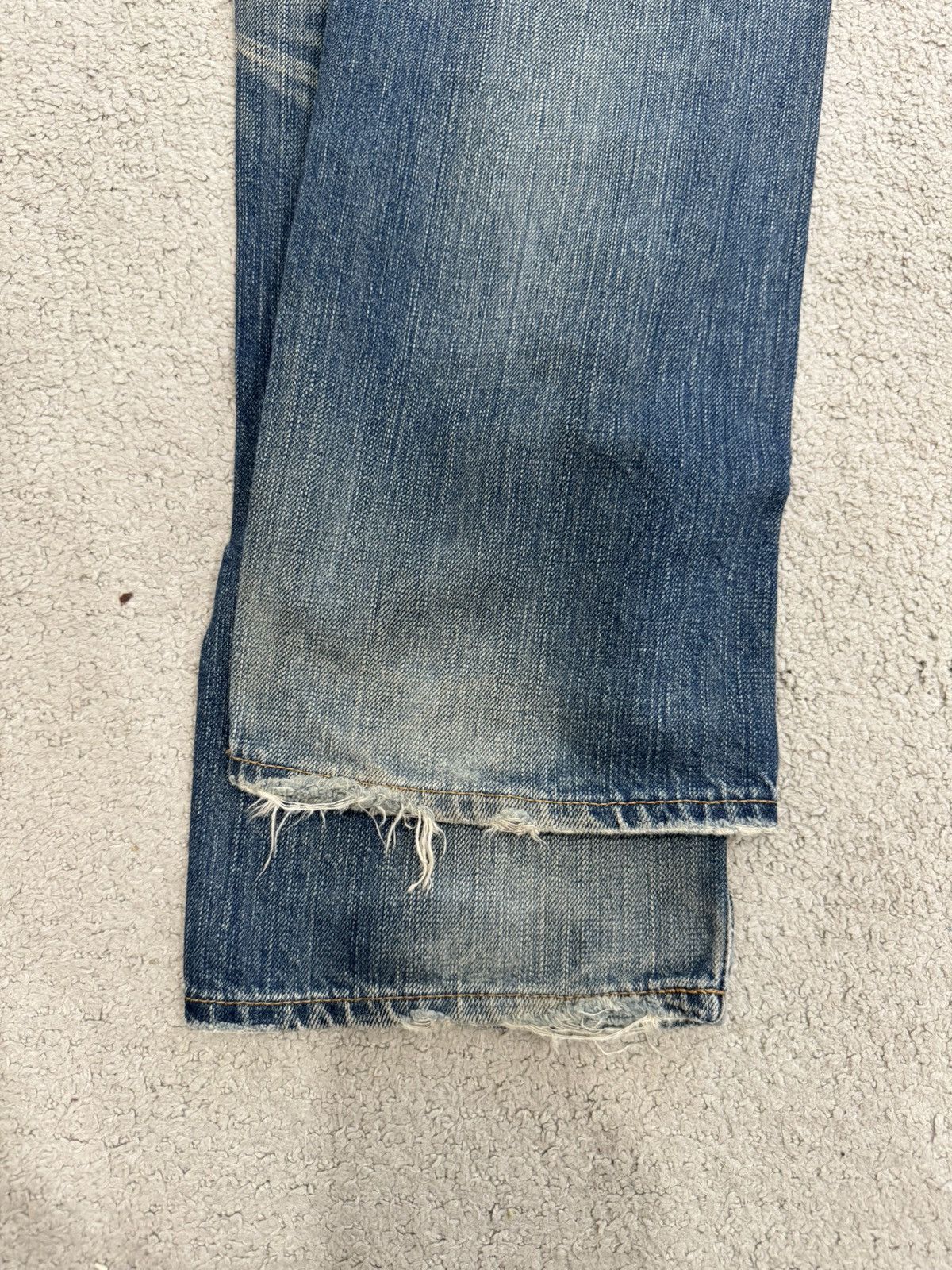 Levi's Best Buy‼️ Vintage 90's Levis 505 Thrashed Selvedge Denim Size US 34 / EU 50 - 19 Thumbnail