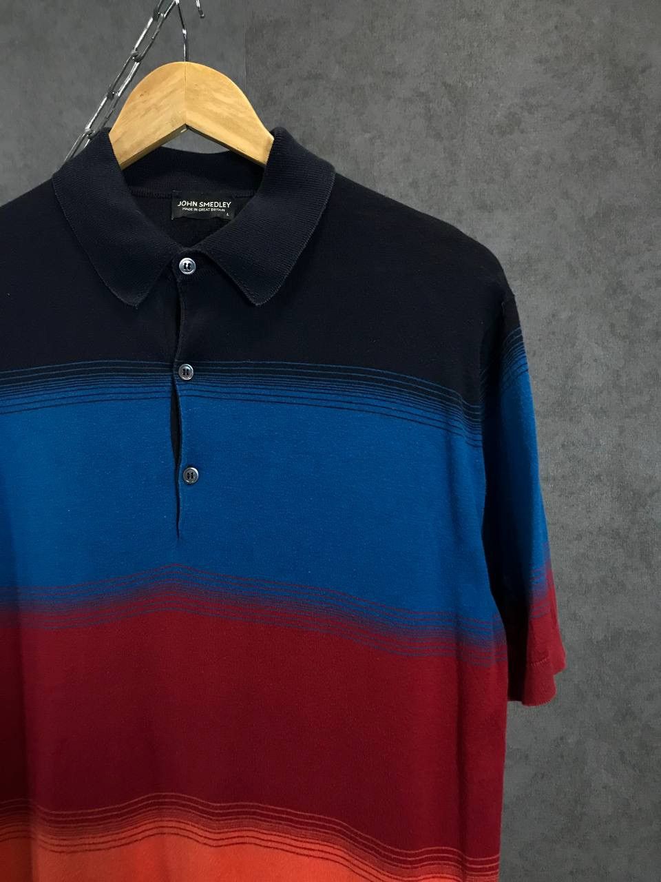 Designer John Smedley luxury designer polo tee Size US L / EU 52-54 / 3 - 2 Thumbnail