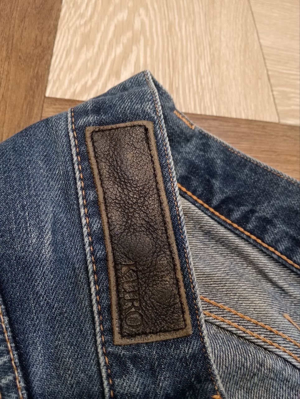 KURO KURO JAPAN DIAMANTE BLUE DENIM SELVEDGE PANTS Size US 33 - 8 Thumbnail