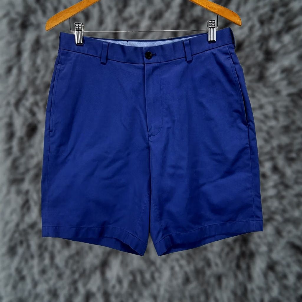 Brooks Brothers Brooks Brothers Mens Chino Shorts 32x8.5 Lightweight Flat Front Blue Casual Travel Preppy Golf Size US 32 / EU 48 - 1 Thumbnail