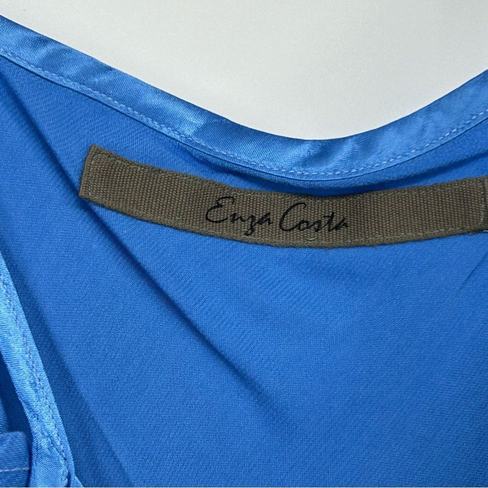 Enza Costa ENZA COSTA SATIN BIAS CUT SLIP DRESS IN POOL BLUE WOMENS Size S / US 4 / IT 40 - 9 Thumbnail