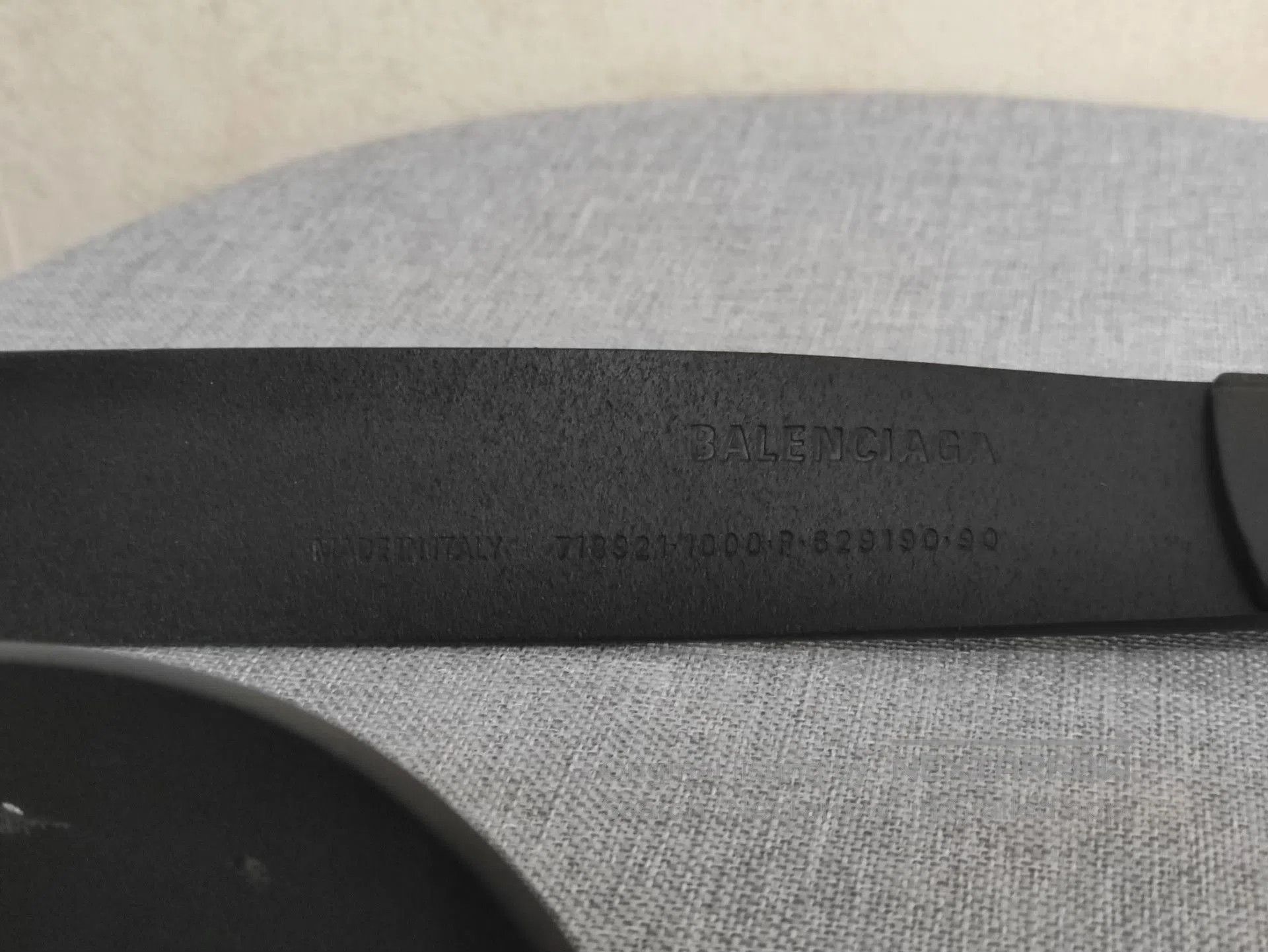 Balenciaga Balenciaga Runway Double B Black Leather Belt. Size ONE SIZE - 3 Thumbnail